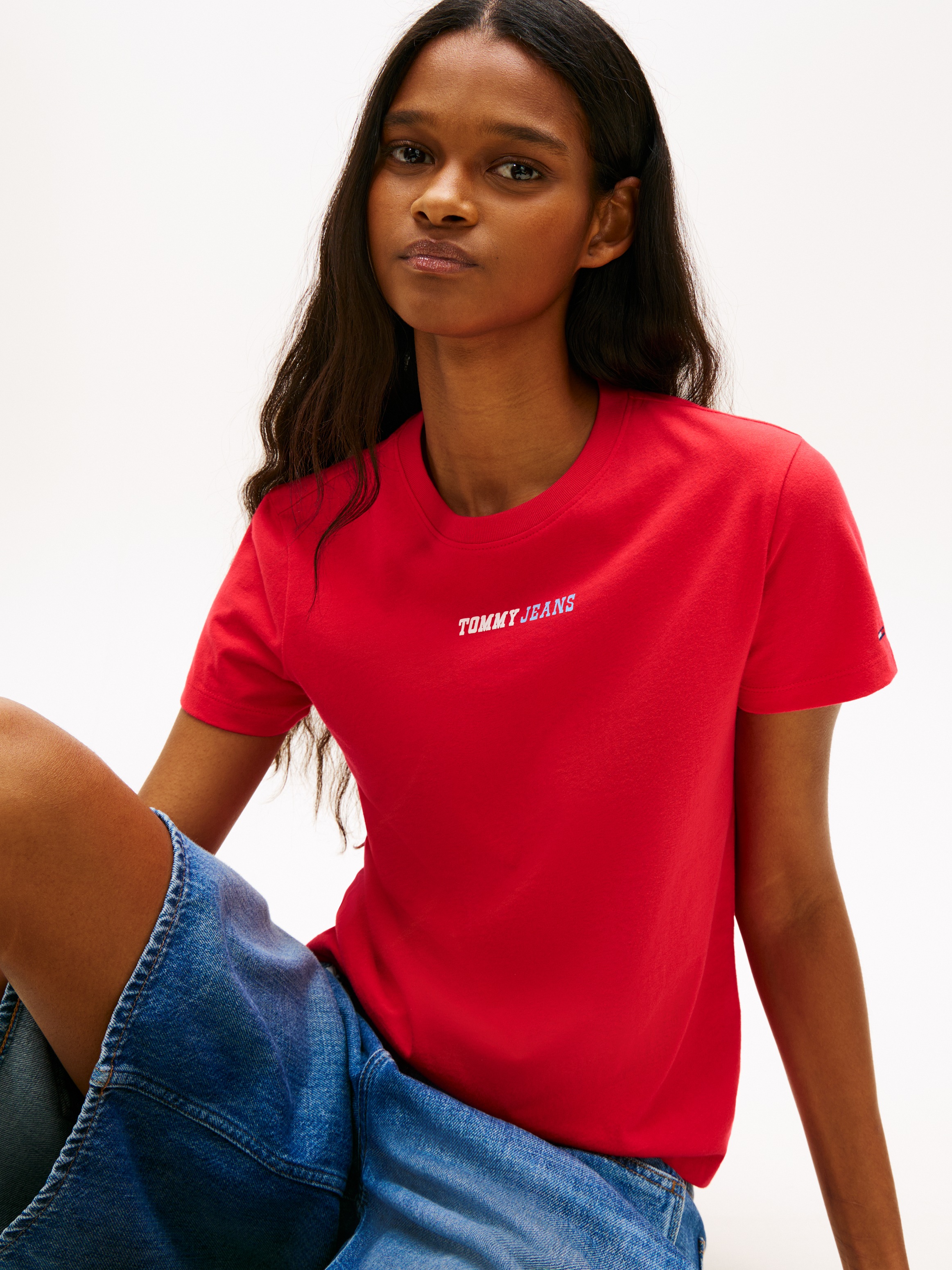 Tommy Jeans Kurzarmshirt "TJW REG ESSENTIAL LOGO 2 TEE EXT" günstig online kaufen