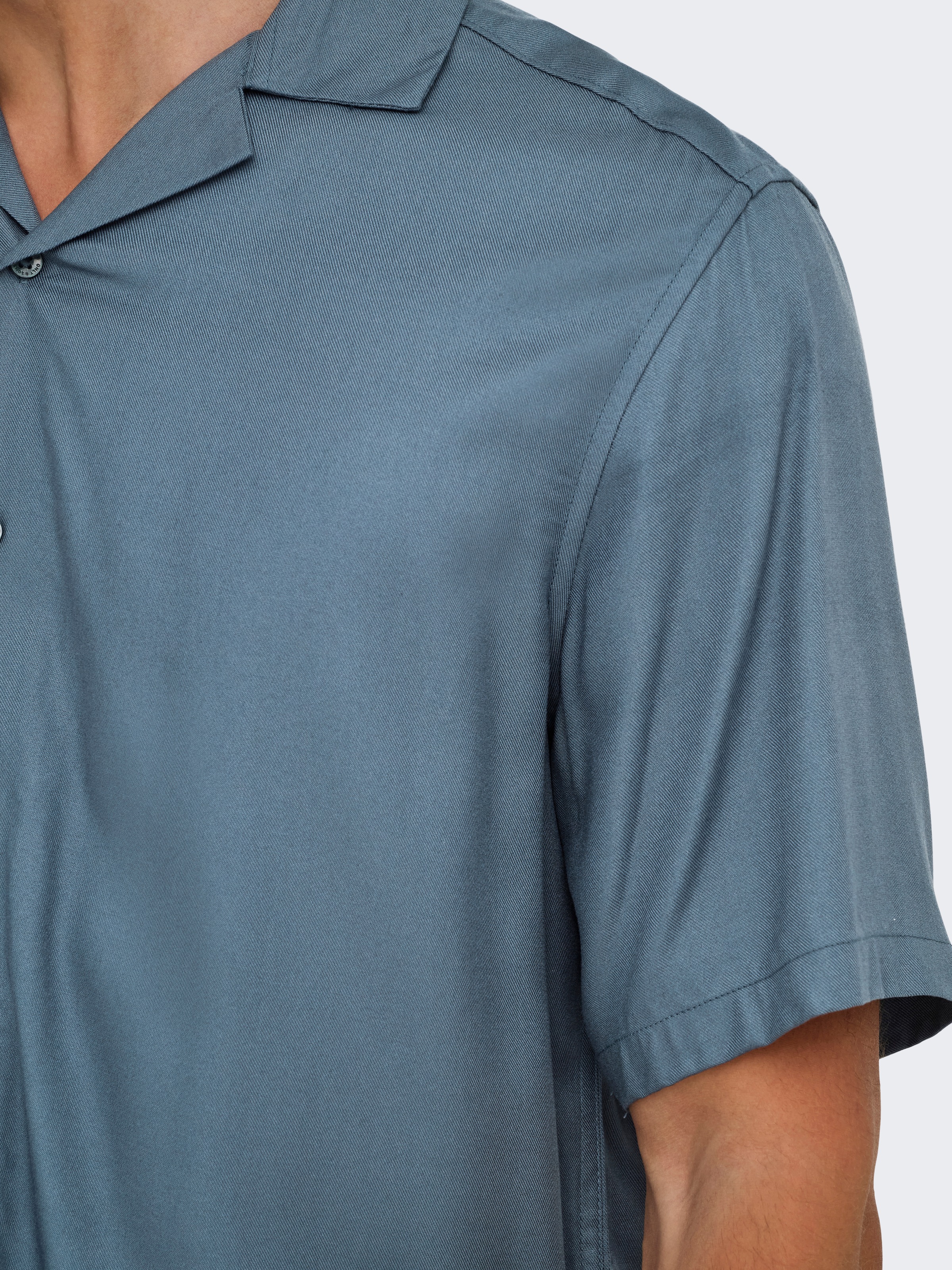 ONLY & SONS Kurzarmhemd »ONSDASH LIFE REG VISC RES SS SHIRT«