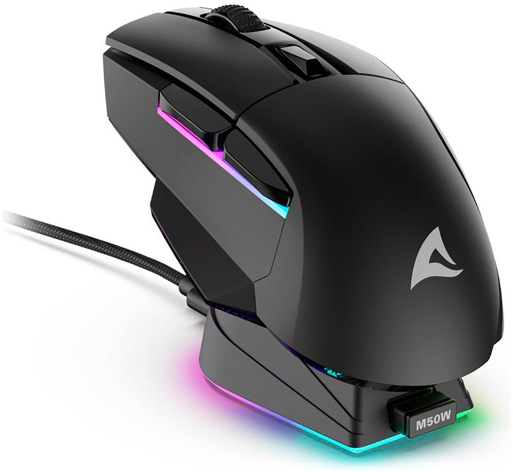 Sharkoon Maus »SGM50W« Funk 1.000 MHz 6.400 dpi