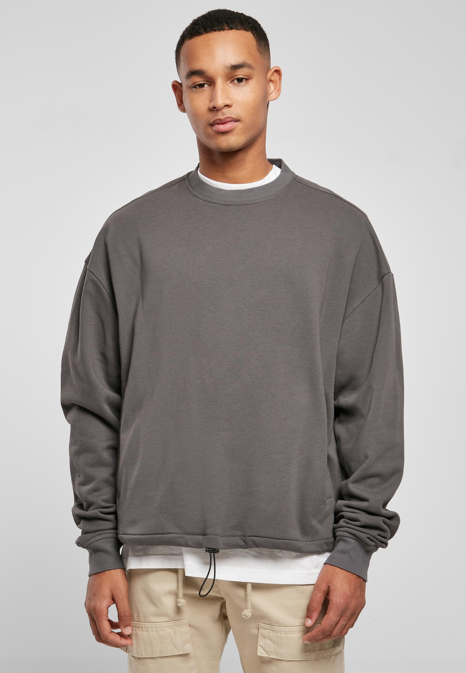 URBAN CLASSICS Rundhalspullover »Urban Classics Herren Sport Crew«, (1 tlg.)