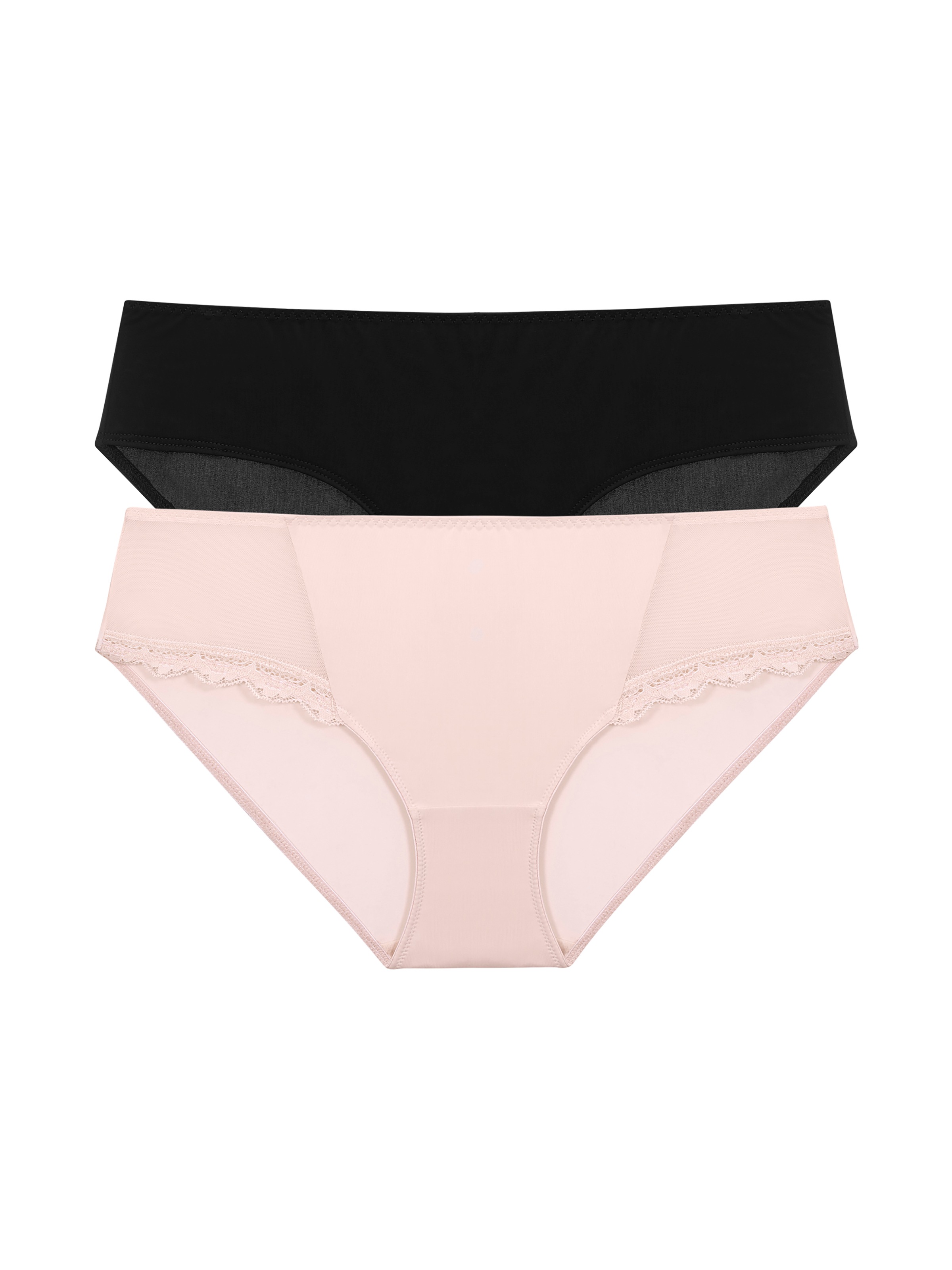 DORINA Damen Hipster "Jana (Valentine)", Gr. L, schwarz, Obermaterial: 85% Polyamid, 15% Elasthan, Unterhosen, elastisch, Spitze, feminin