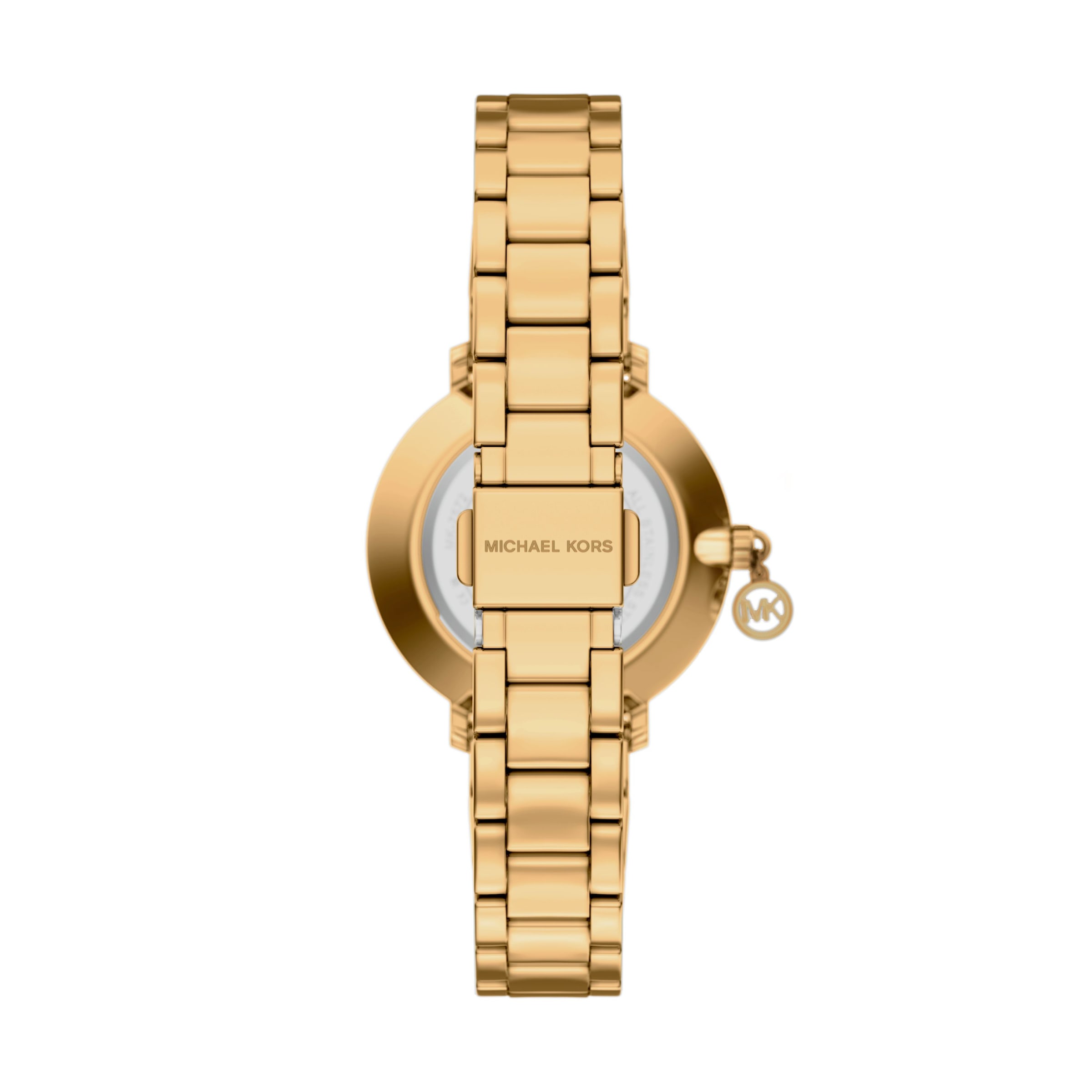 MICHAEL KORS Quarzuhr »PYPER« Armbanduhr, Damenuhr, Edelstahlarmband, analog, Glassteine