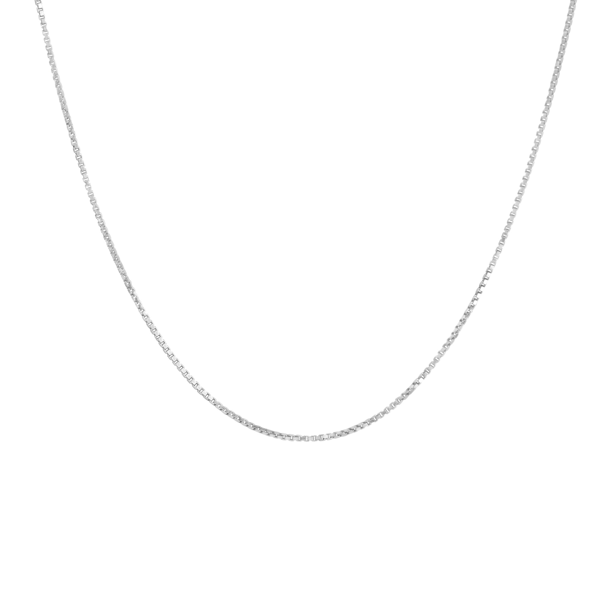 Collierkettchen VIVANCE "333/- Weißgold 45 cm", weiß, Halsketten, Damen, 45cm, Gold, L: 45 B: 1mm, glänzend, B:1mm