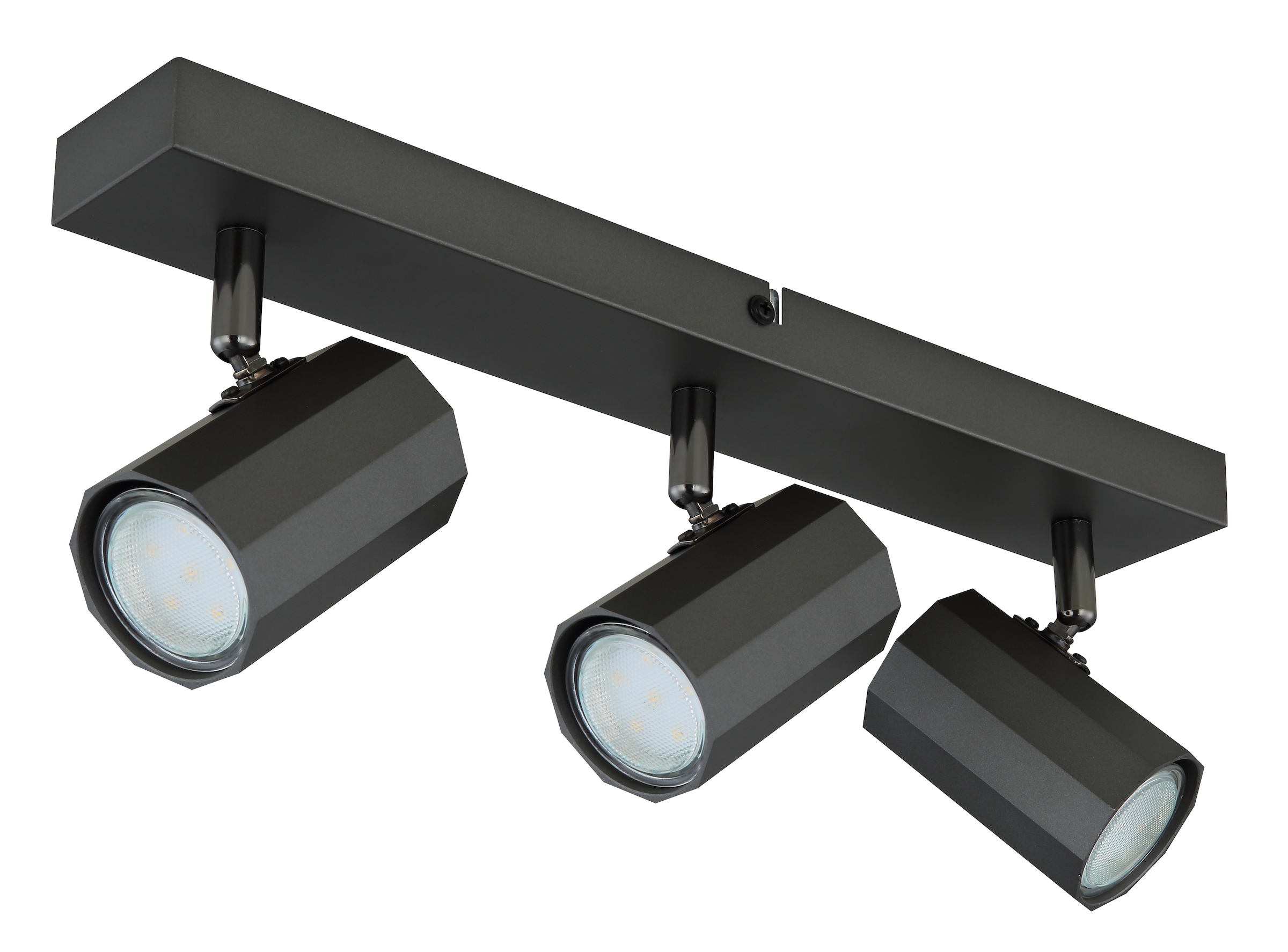 GLOBO LIGHTING Deckenstrahler »JAMES«, Leuchtmittel GU10 | ohne Leuchtmittel, Deckenspot/grau/Wohnzimmer/Flur/Schlafzimmer
