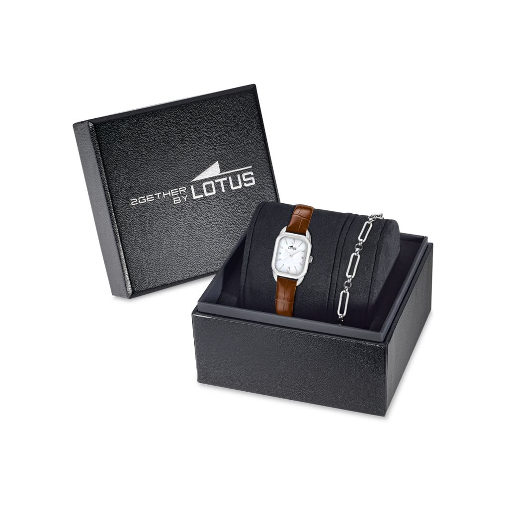 Lotus Quarzuhr »2Gether« Armbanduhr, Damenuhr, Lederarmband, Ideal auch als Geschenk, analog