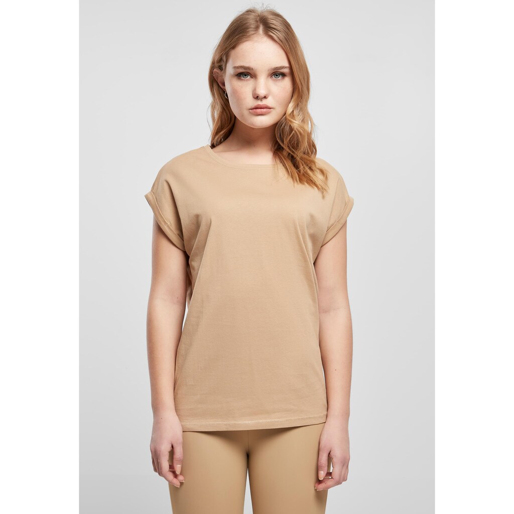 URBAN CLASSICS Kurzarmshirt »Urban Classics Damen Ladies Extended Shoulder Tee«, (1 tlg.)