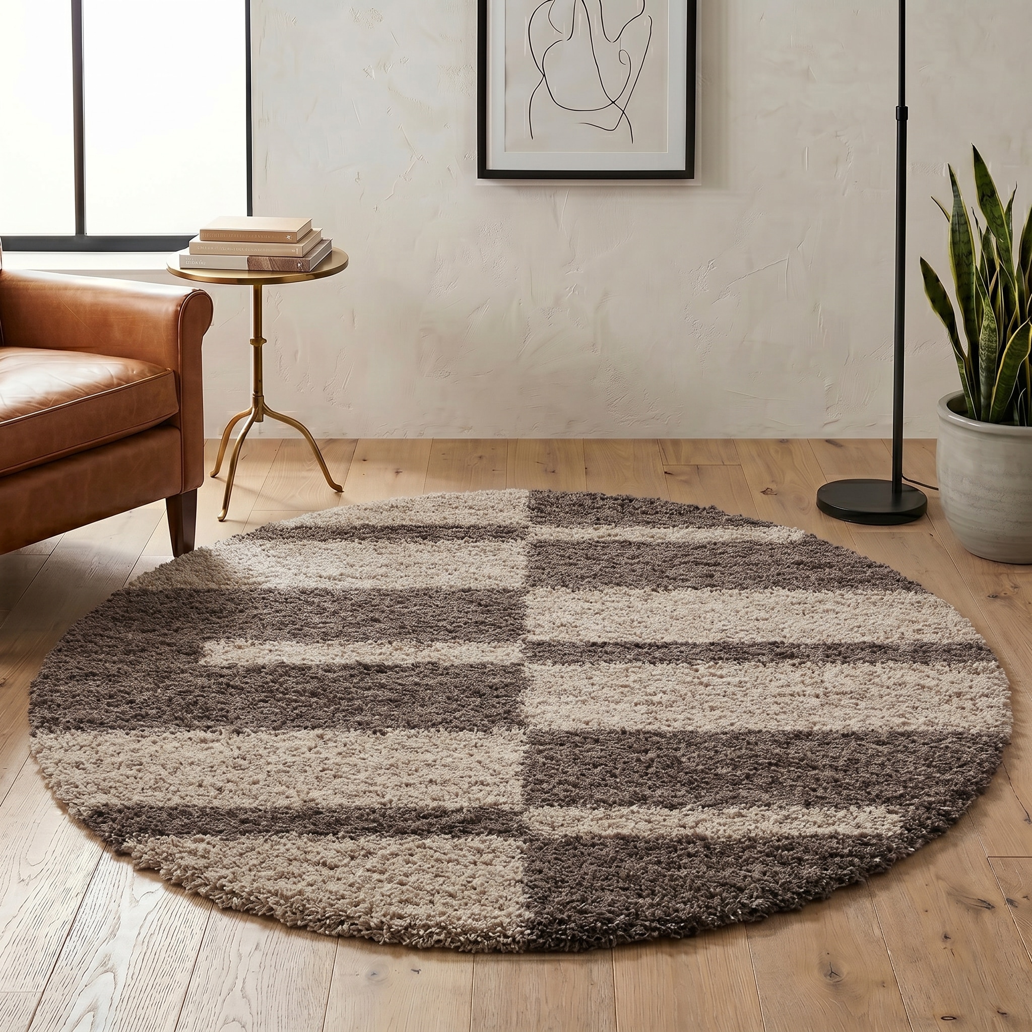 Ayyildiz Teppiche Hochflor-Teppich »Gala Shaggy 2505« rund 30 mm Höhe Wohnzimmer