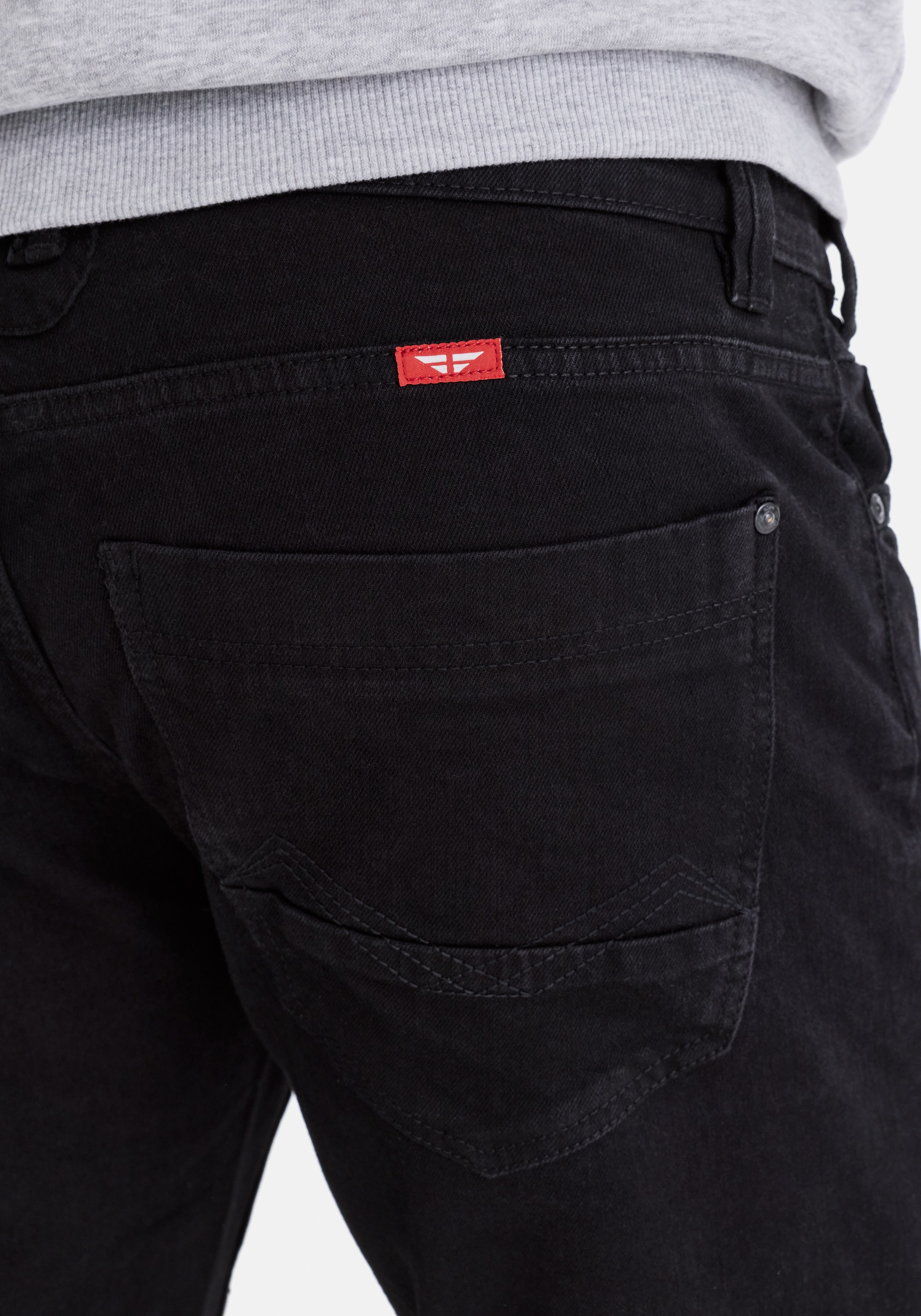 HERO by John Medoox 5-Pocket-Jeans »Baxter Denim Relaxed Fit Jeans« Relaxed Fit Casual Clean Wash Denim Jeans für Herren