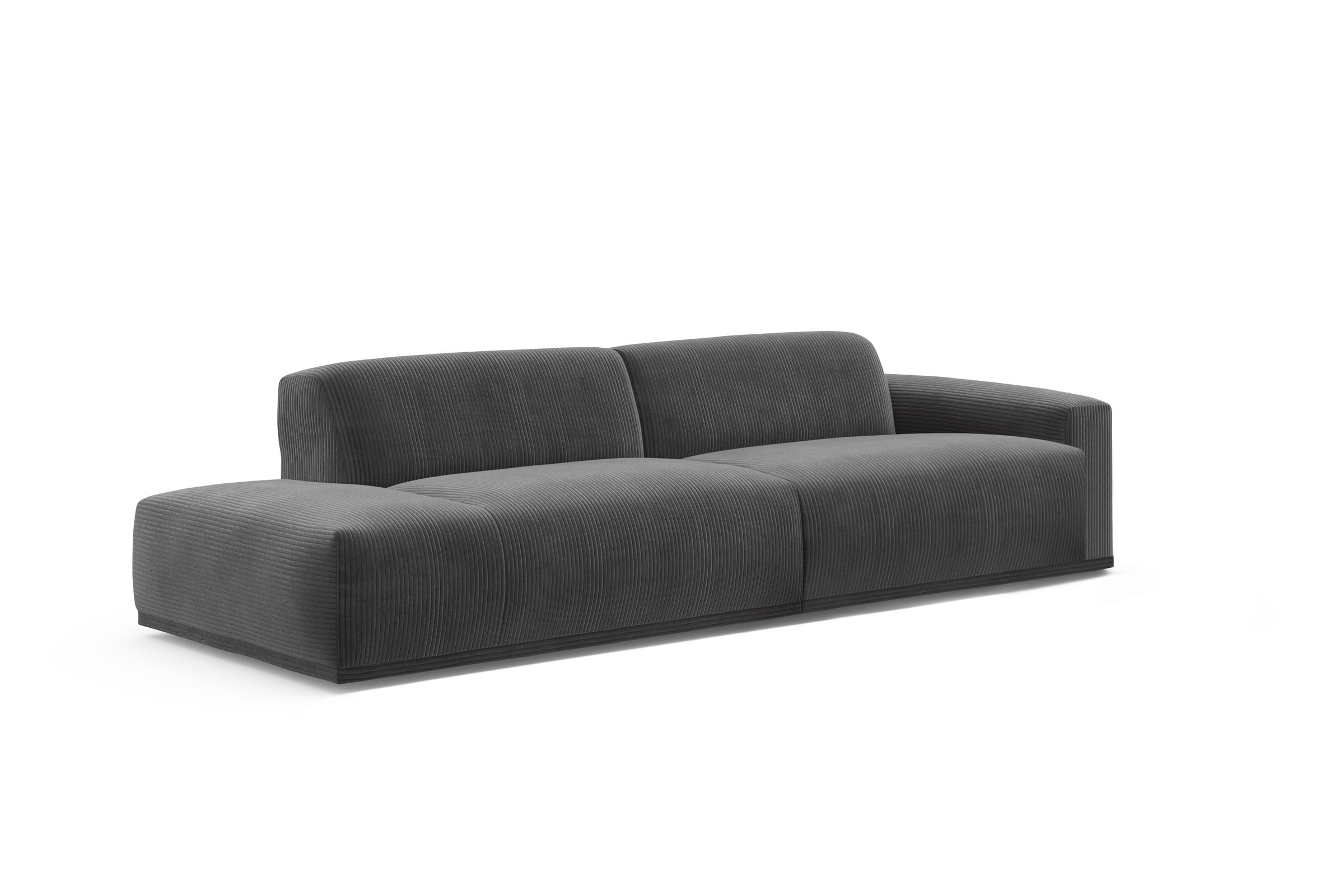 TRENDMANUFAKTUR Big-Sofa »Braga, mit hochwertigem Kaltschaum, Megasofa, in Cord erhältlich«, modernes Big-Sofa, Couch mit hohem Sitzkomfort, 277/72/107 cm (B/H/T)