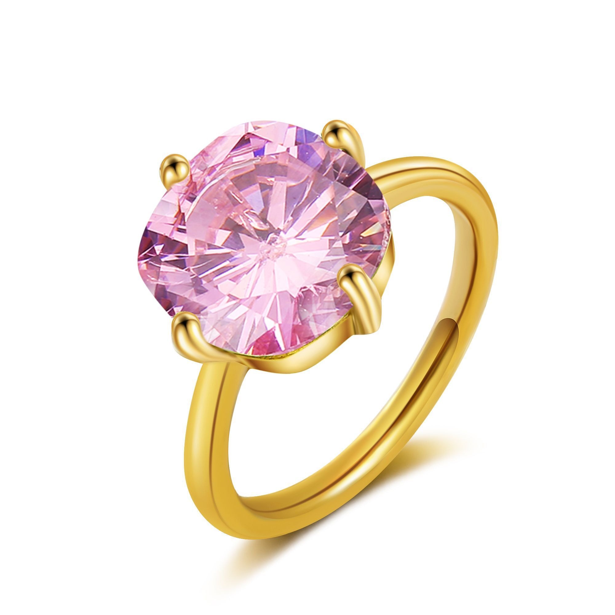 "Fingerring AILORIA ""Ring Rosa Quarz ÉGLANTINE"" Gr. 53, rosa, Fingerringe, Damen, 53, Fingerring"