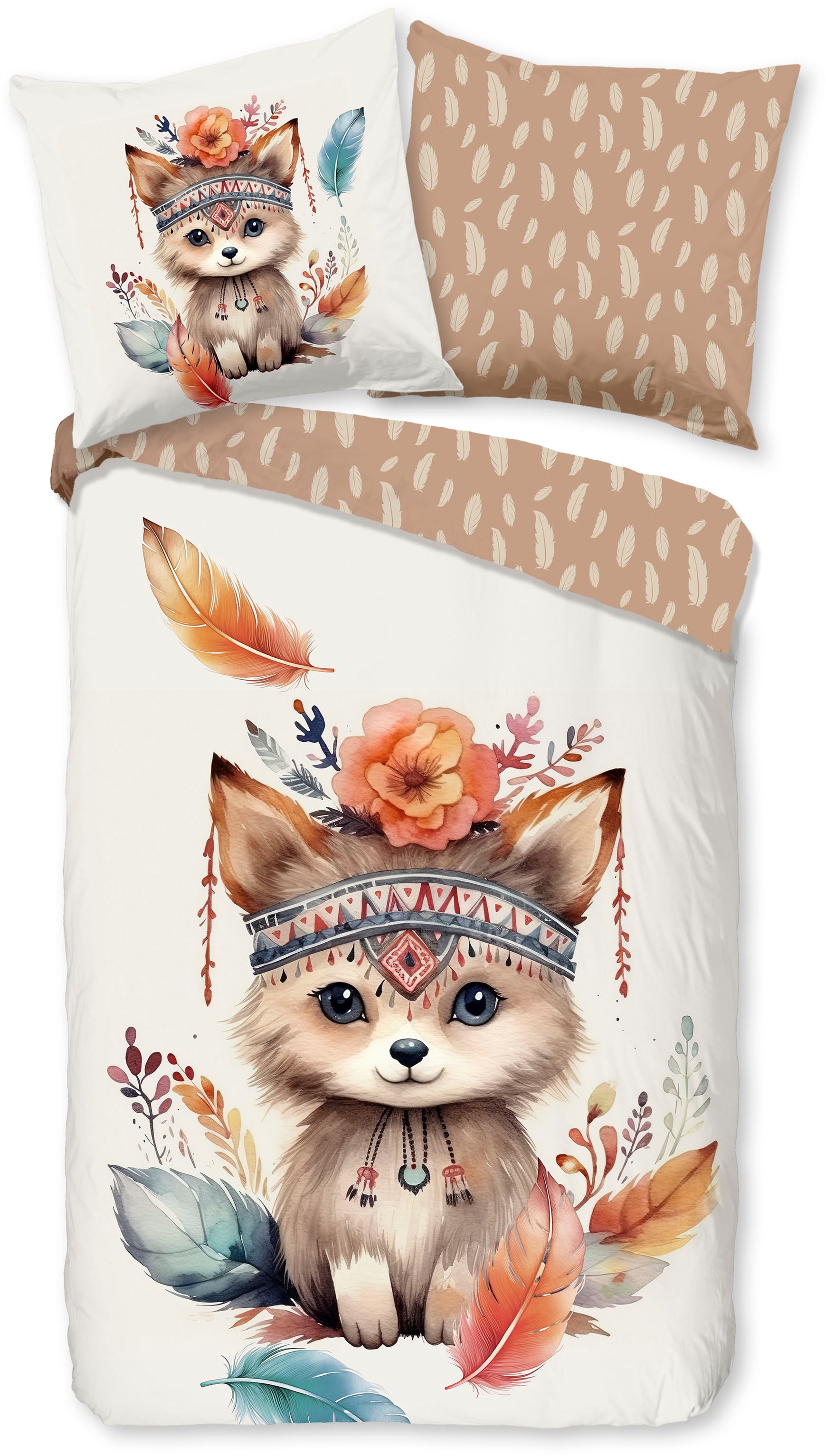 good morning Kinderbettwäsche "Hay" 2 Stk. tlg. Baumwolle, 135x200, Reißver günstig online kaufen