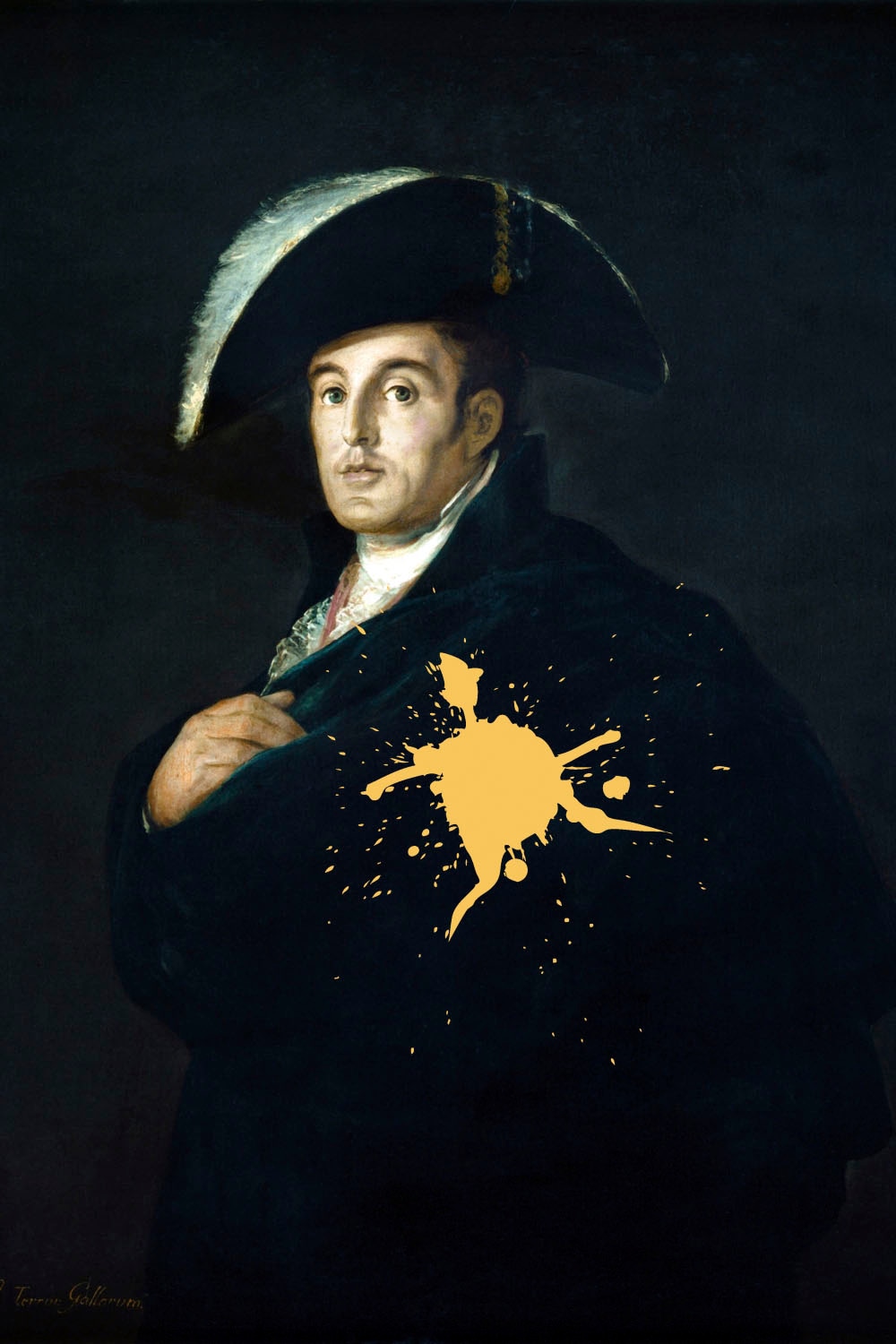 queence Acrylglasbild "Mann mit Farbklecks" Bilder von Männern  Formen  Gem günstig online kaufen