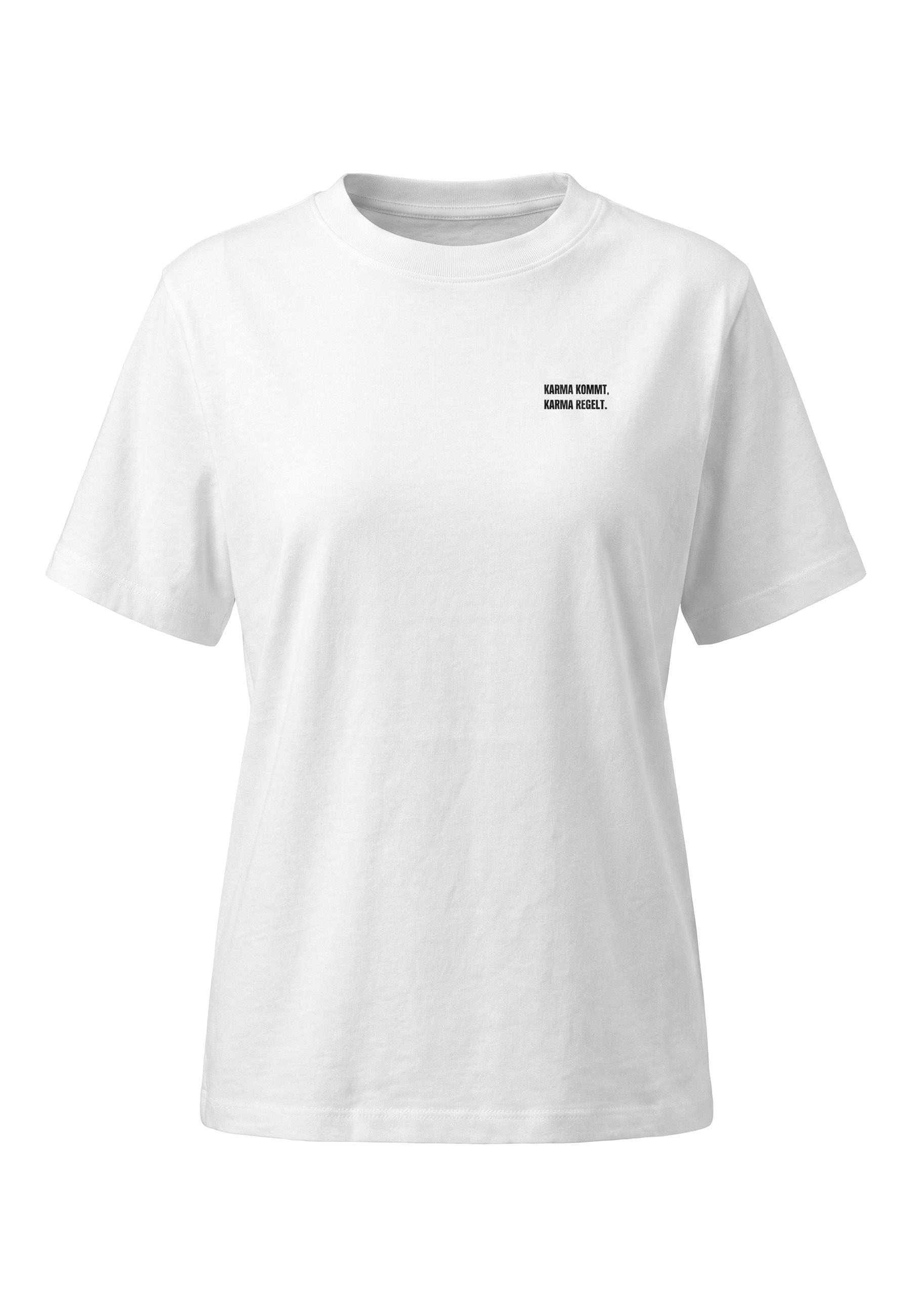 Kleinigkeit T-Shirt "Kleinigkeit Görls Easyfit Shört Karma kommt" 1