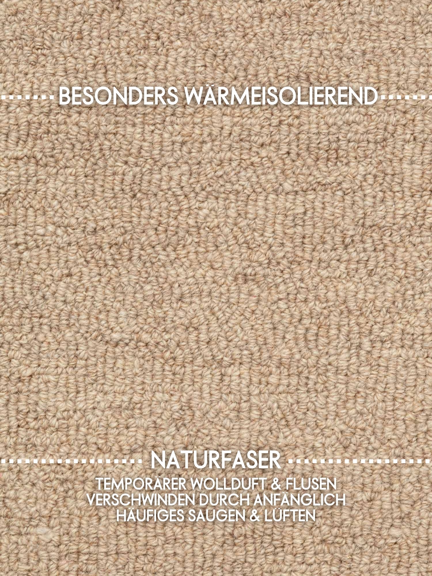 Wollteppich ELLE DECORATION "Knots", beige, B:140cm H:13mm L:200cm, Wolle, Teppiche, Handtuft, Wolle, Feines Bouclé, Wohnzimmer, Schlafzimmer, Natur 3