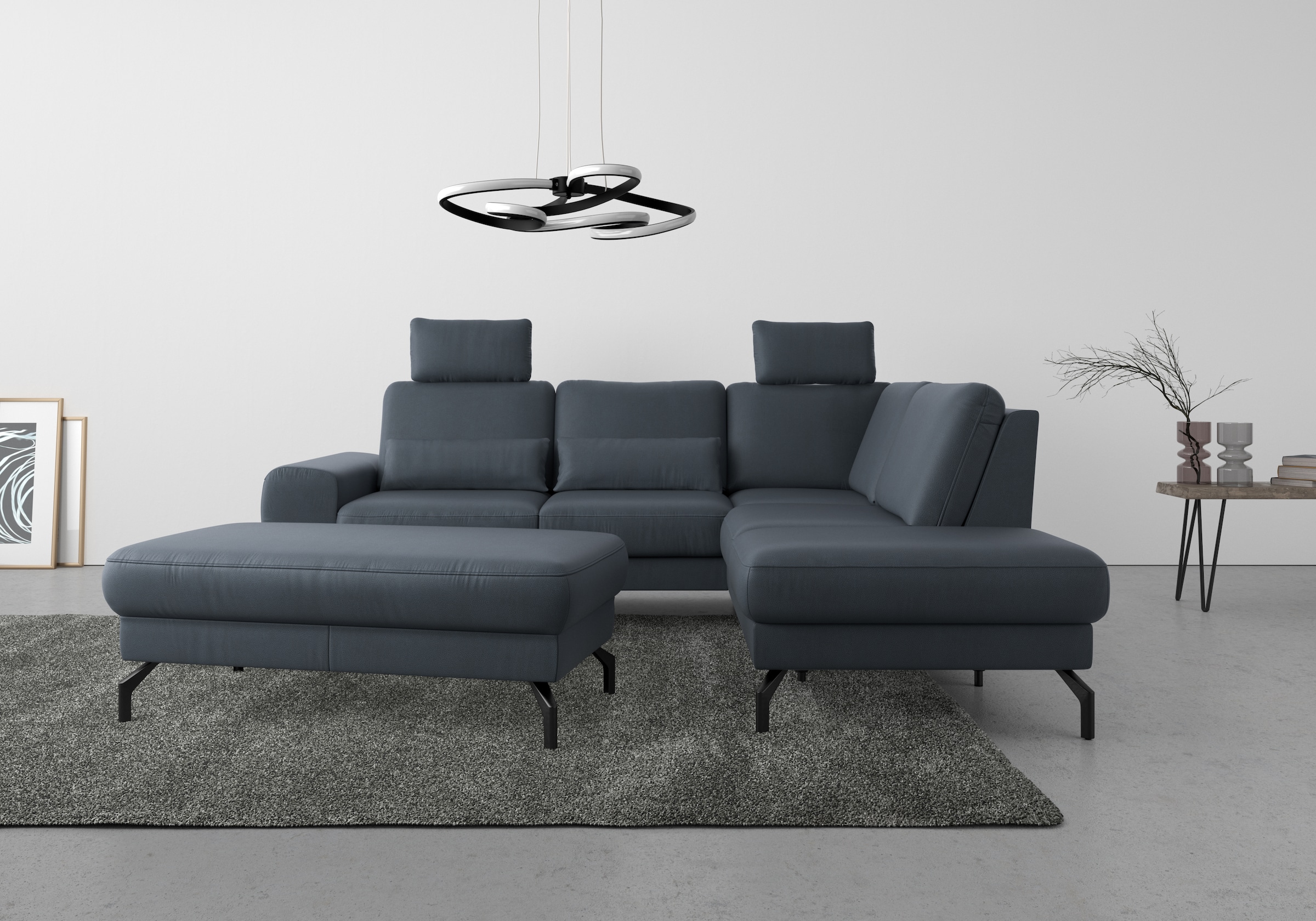 sit&more Ecksofa "Cinturo L-Form", inklusive Sitztiefenverstellung und Fede günstig online kaufen