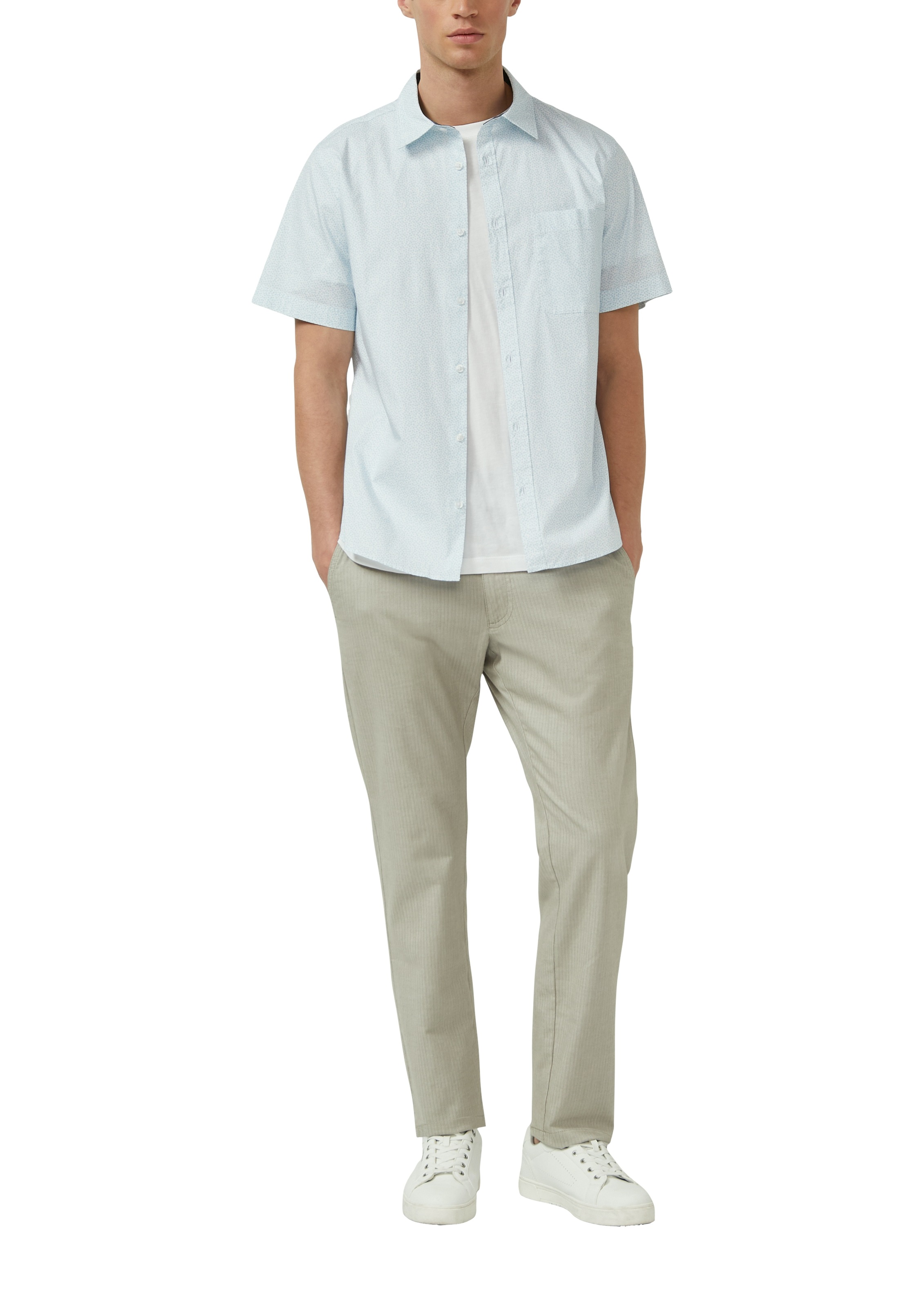 s.Oliver Kurzarmhemd mit Minimal-Muster günstig online kaufen