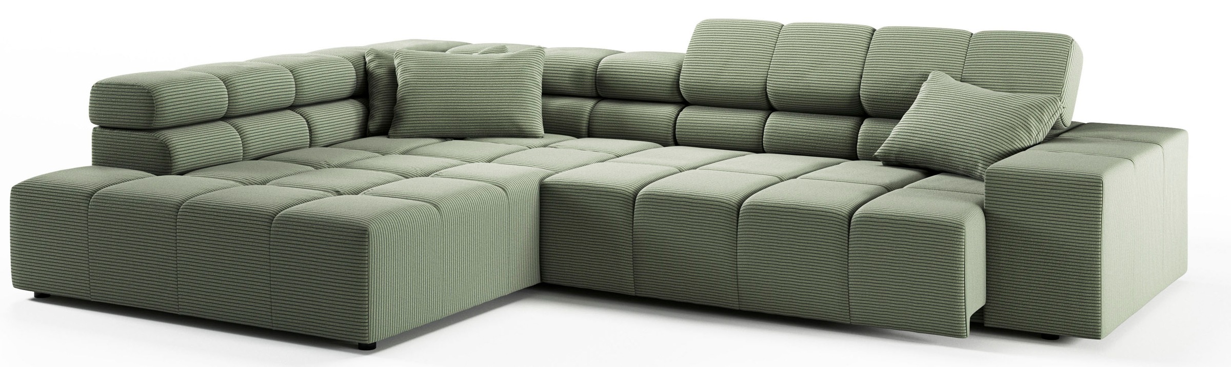 INOSIGN Ecksofa »Ancona incl. Kopfteilverstellung, OTTOs Choice, Breite 319cm, L-Form«, wahlweise motorische Sitztiefenverstellung, auch in Cord + Easy Care