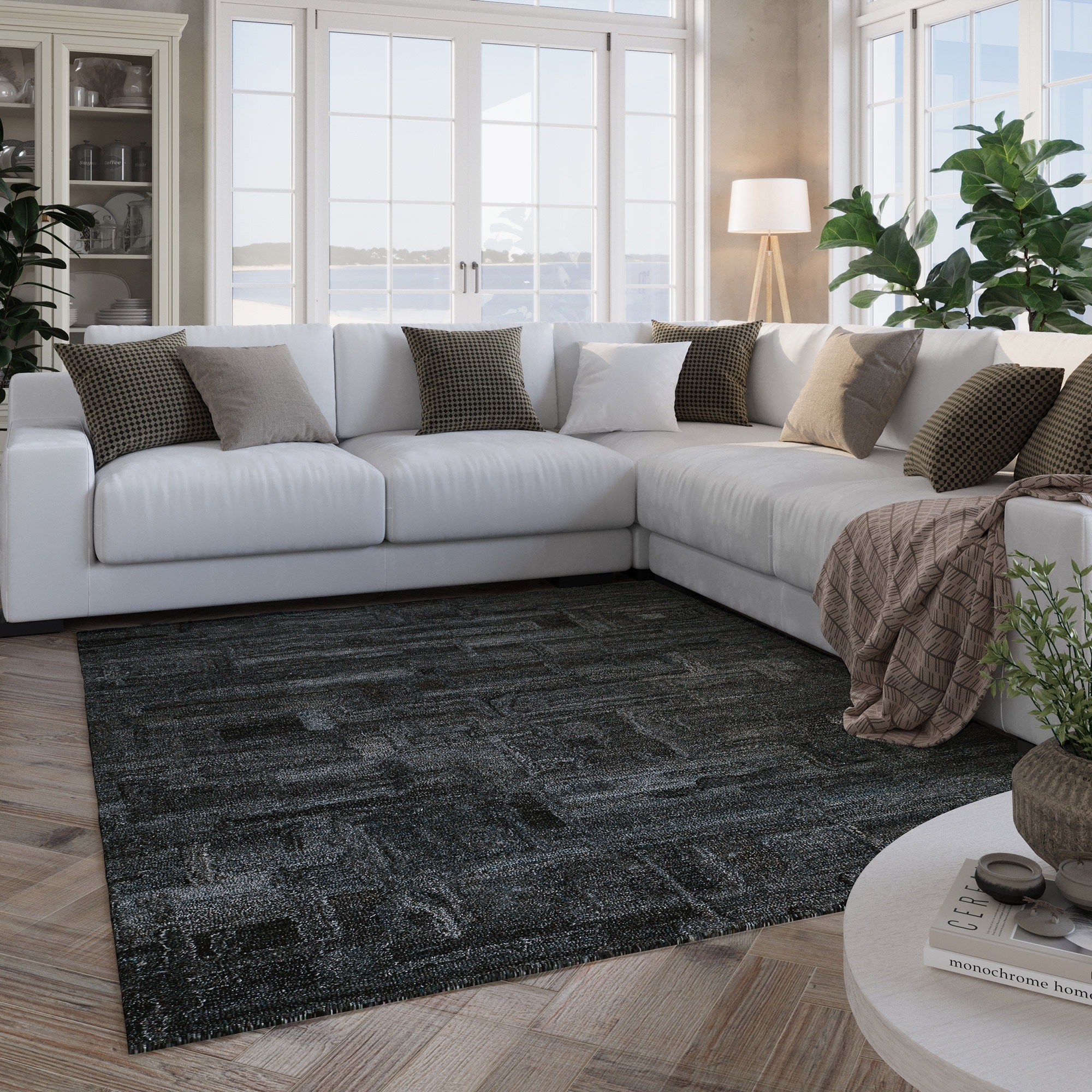 Wecon home Teppich »Hamptons FORTYTWO«, rechteckig, 15 mm Höhe, Läufer, Kurzflor, Wohnzimmer, Schlafzimmer, elegant, geometrisch