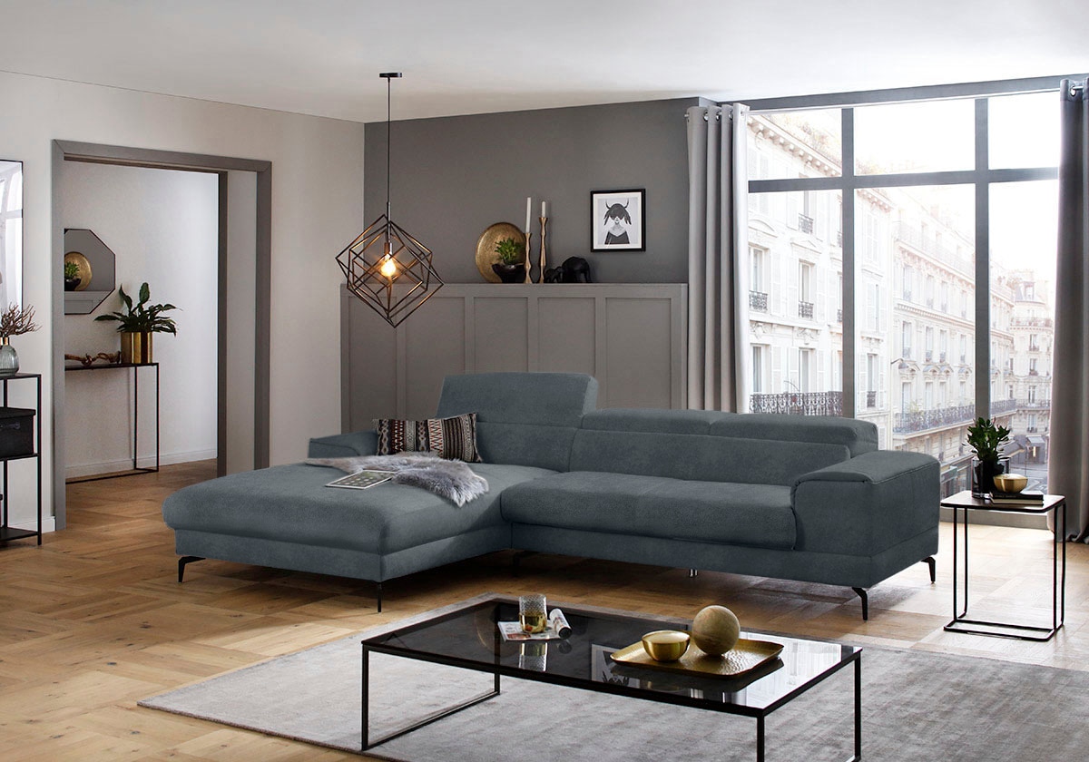 W.SCHILLIG Ecksofa "piedroo, Designsofa mit tollem Sitzkomfort, L-Form" Kop günstig online kaufen