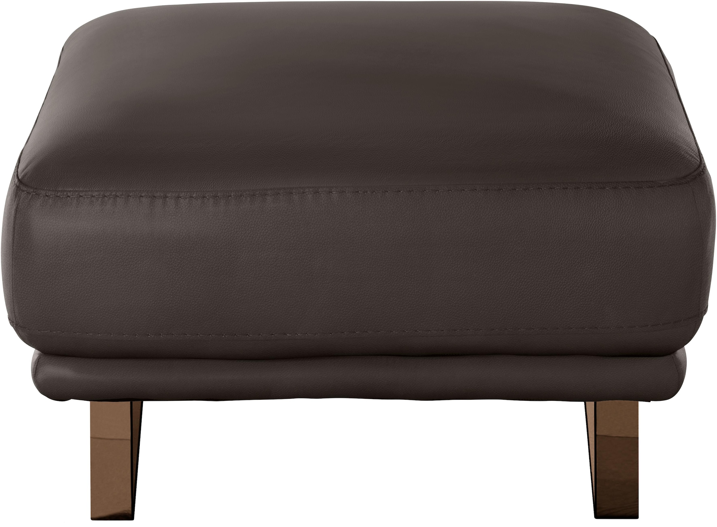 W.SCHILLIG Hocker »montanaa« mit Metallkufen in Bronze pulverbeschichtet, Breite 71 cm