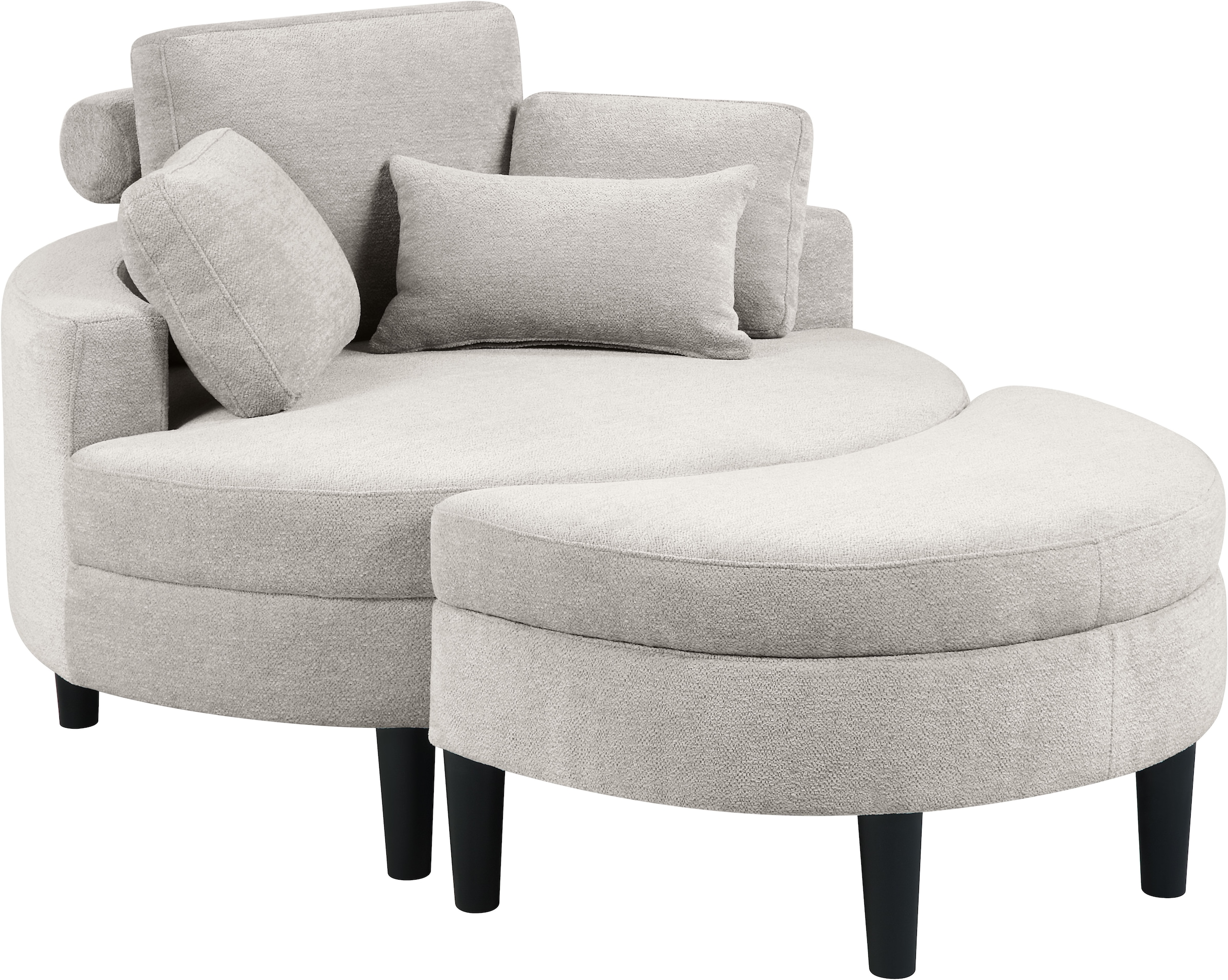 ATLANTIC home collection Loveseat "Ravi, B: 114 cm" XXL- Sessel, mit Staura günstig online kaufen