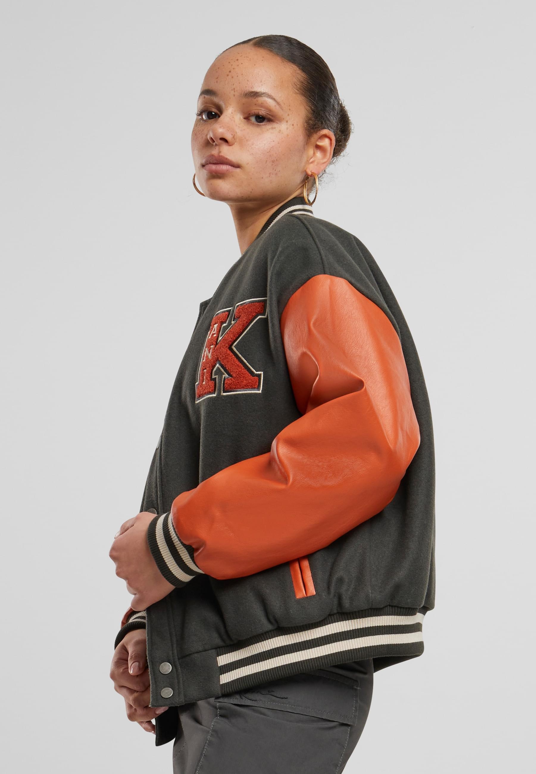 Karl Kani Collegejacke »Karl Kani Karl Kani Retro Patch Star Logo OS College Jacket«, (1 St.), ohne Kapuze