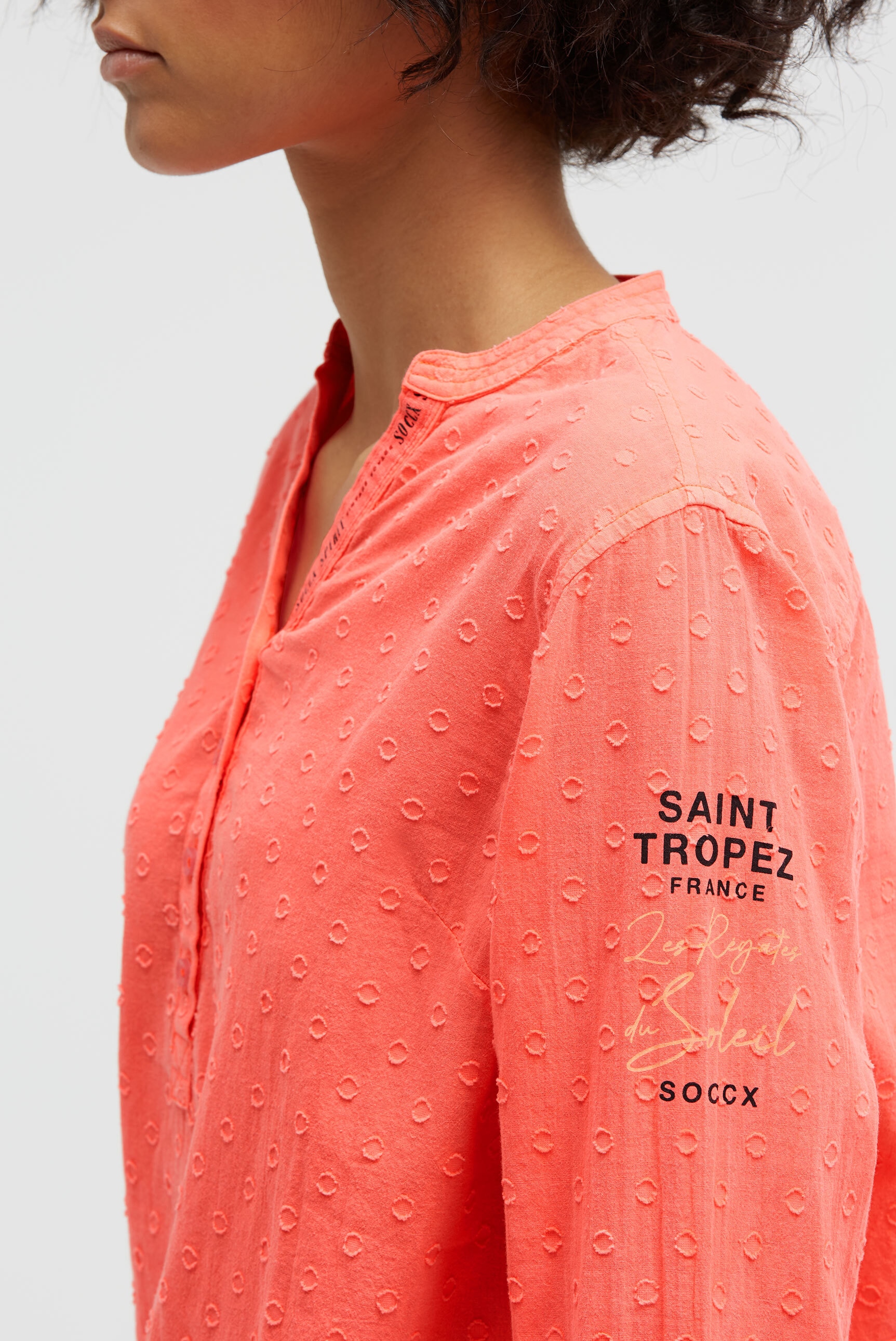 SOCCX Langarmbluse im Turn-Up-Look