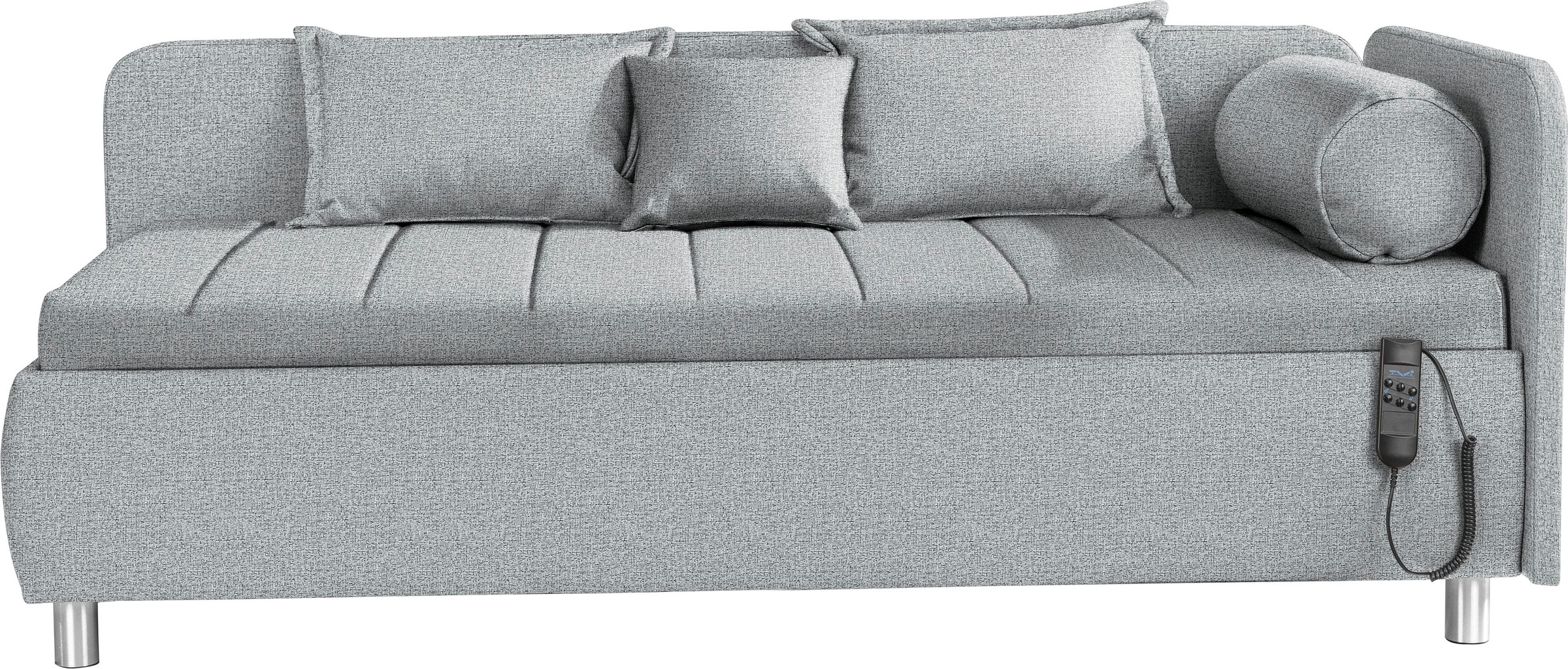 alina Schlafsofa "Kiana", Liegefläche 90/200 cm oder 100/200 cm, Bettkasten, Zierkissen-Set