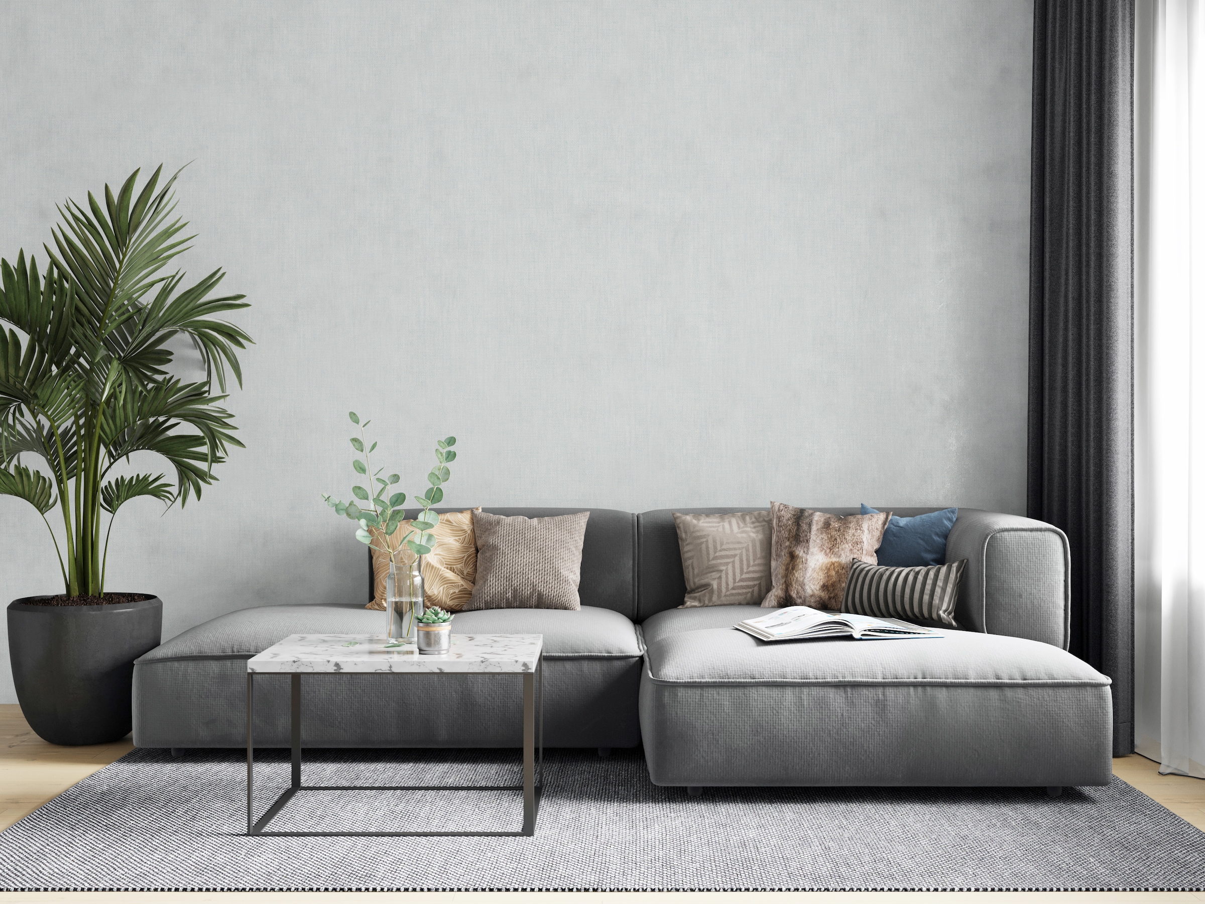 Marburg Vliestapete matt | unifarben moderne Tapete für Wohnzimmer Schlafzimmer Küche