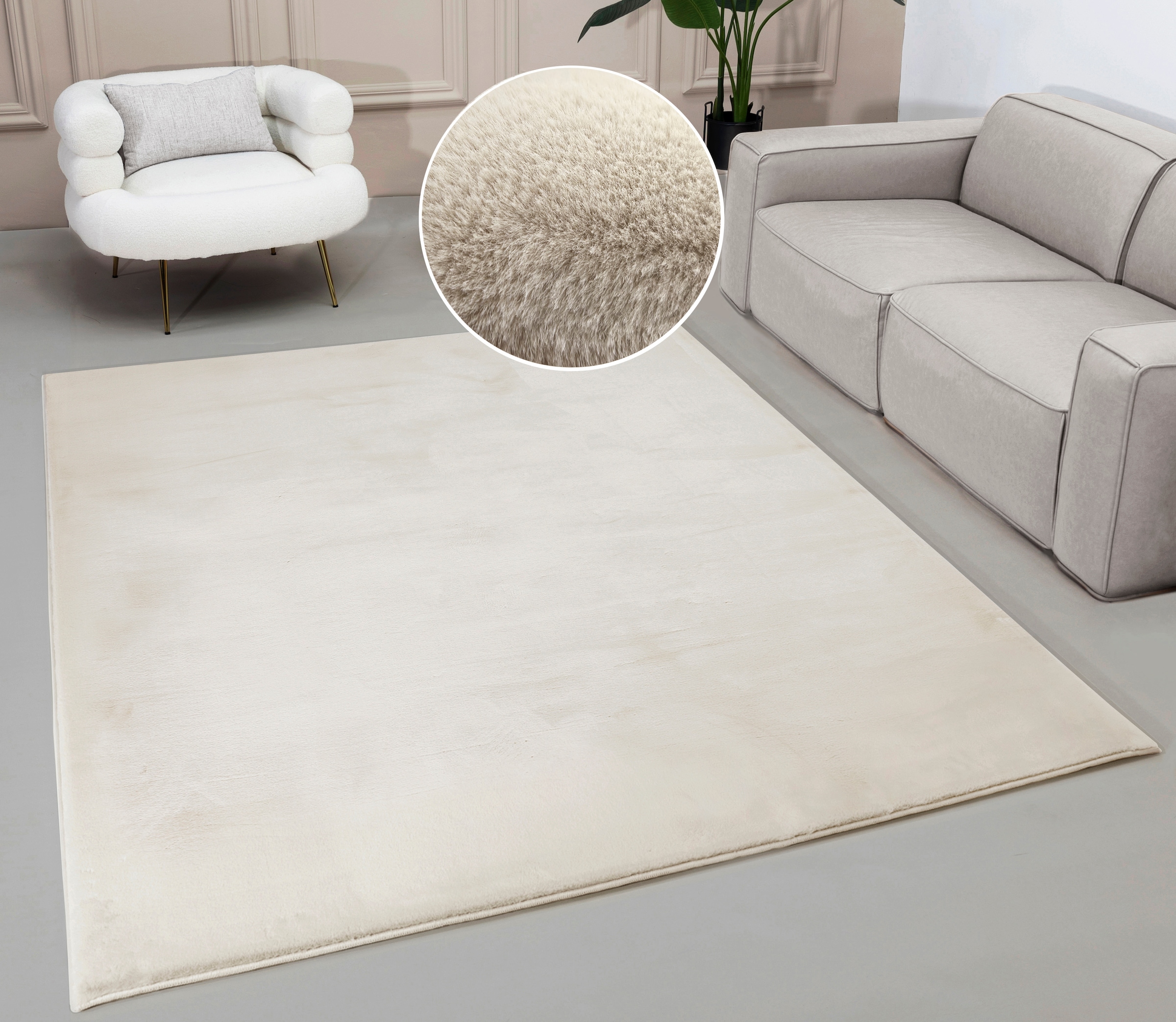 OTTO home Fellteppich "Balu, Kunstfellteppich, Modern, Langflor Teppich" re günstig online kaufen