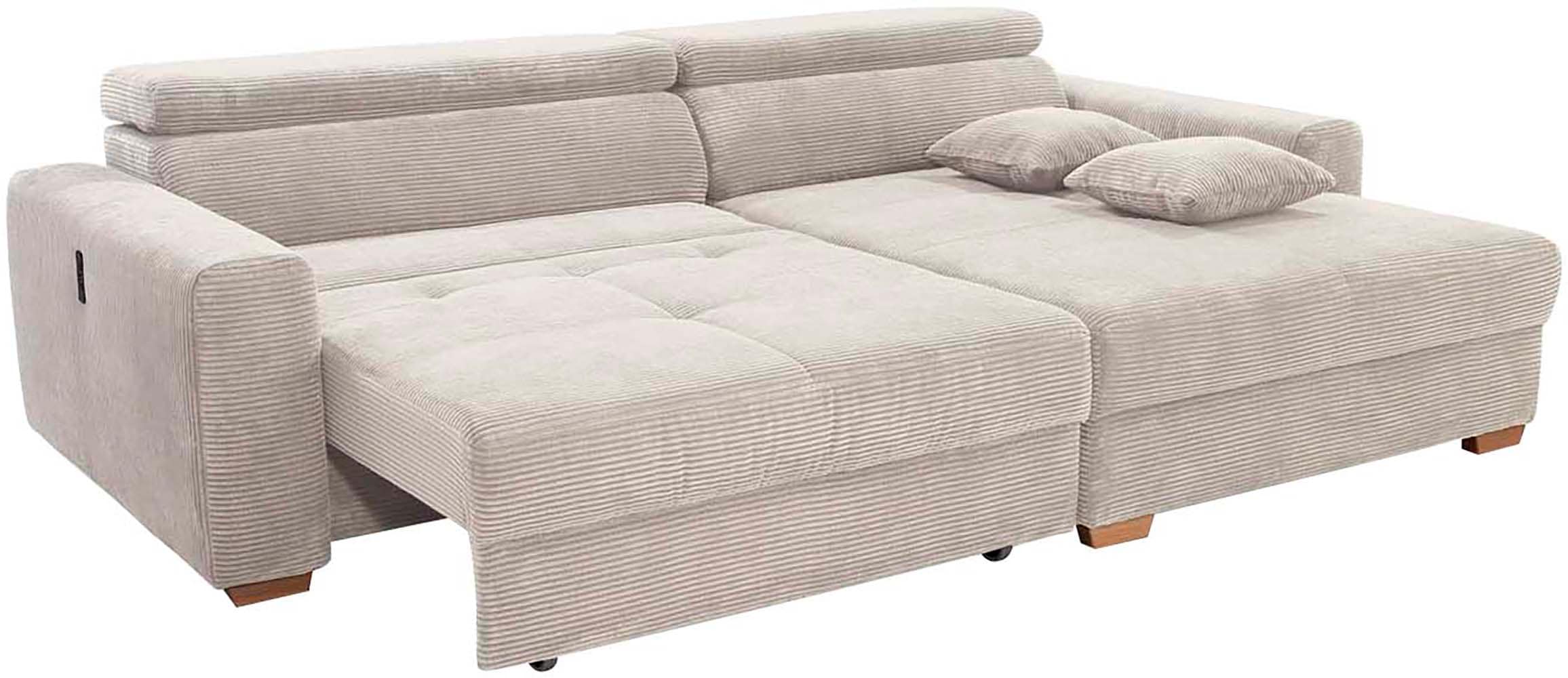 Jockenhöfer Gruppe Ecksofa »Slider, L-Form, 140kg Belastbarkeit«, elektromotorische Sitztiefenverstellung,USB-Ladeports,mit Kopfstützen