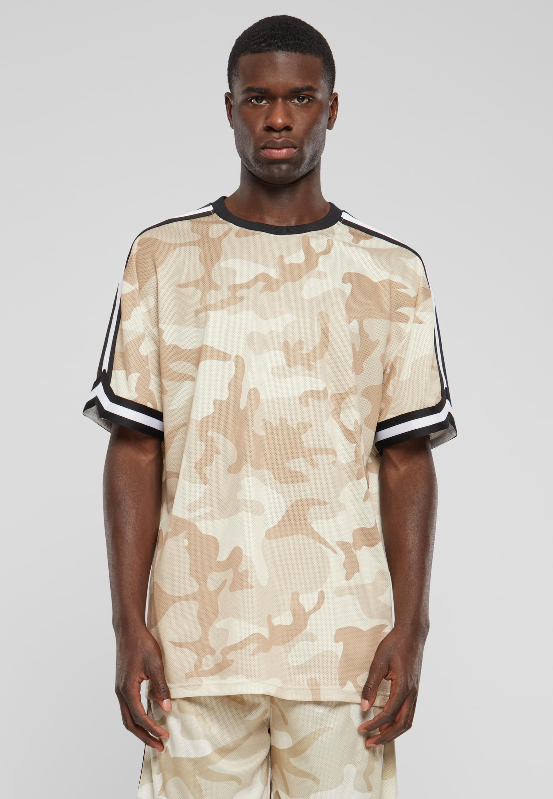 URBAN CLASSICS T-Shirt »Urban Classics Herren Oversized Mesh AOP Tee«, (1 tlg.)
