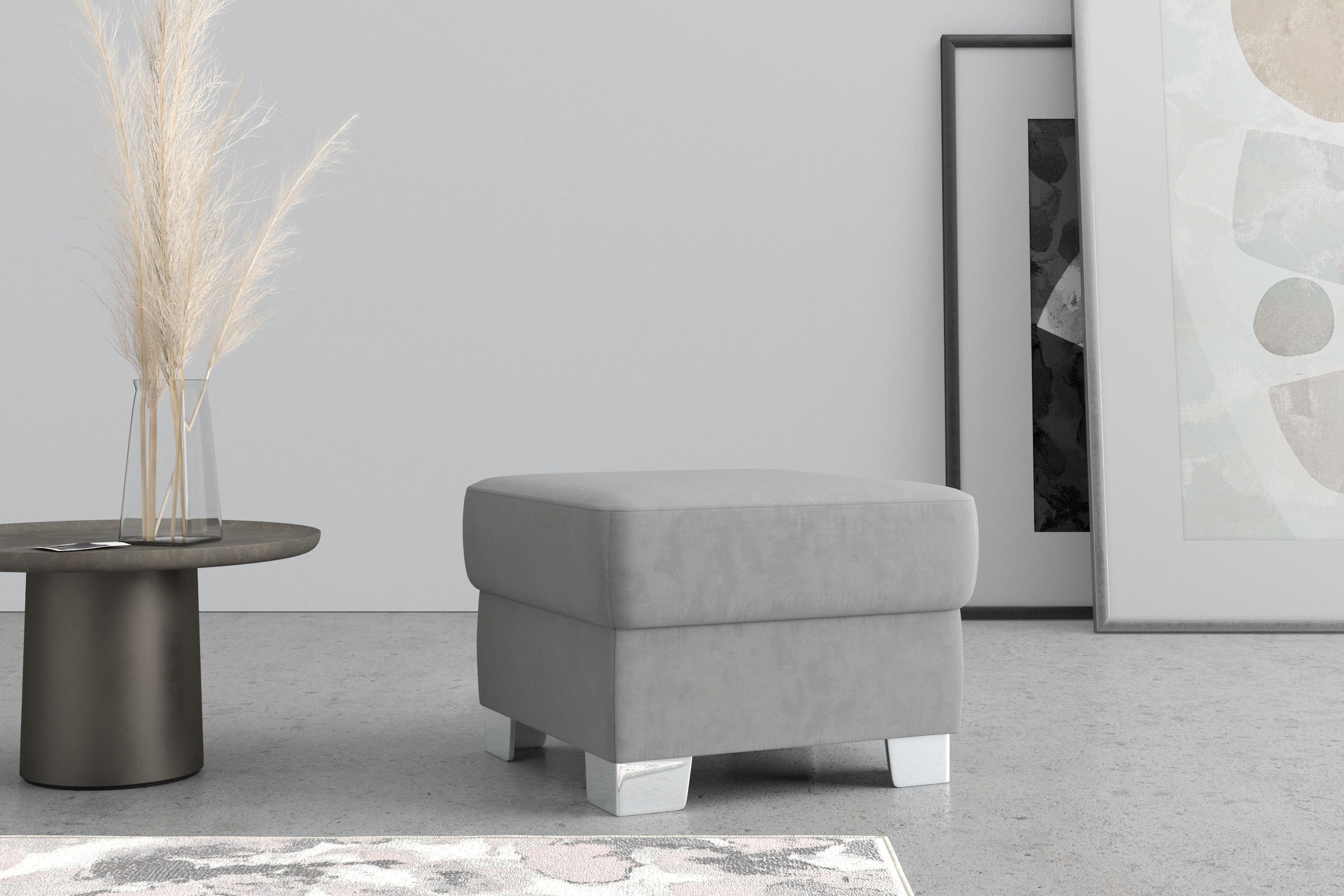 DOMO collection Hocker »Anzio«, wahlweise mit Federkern