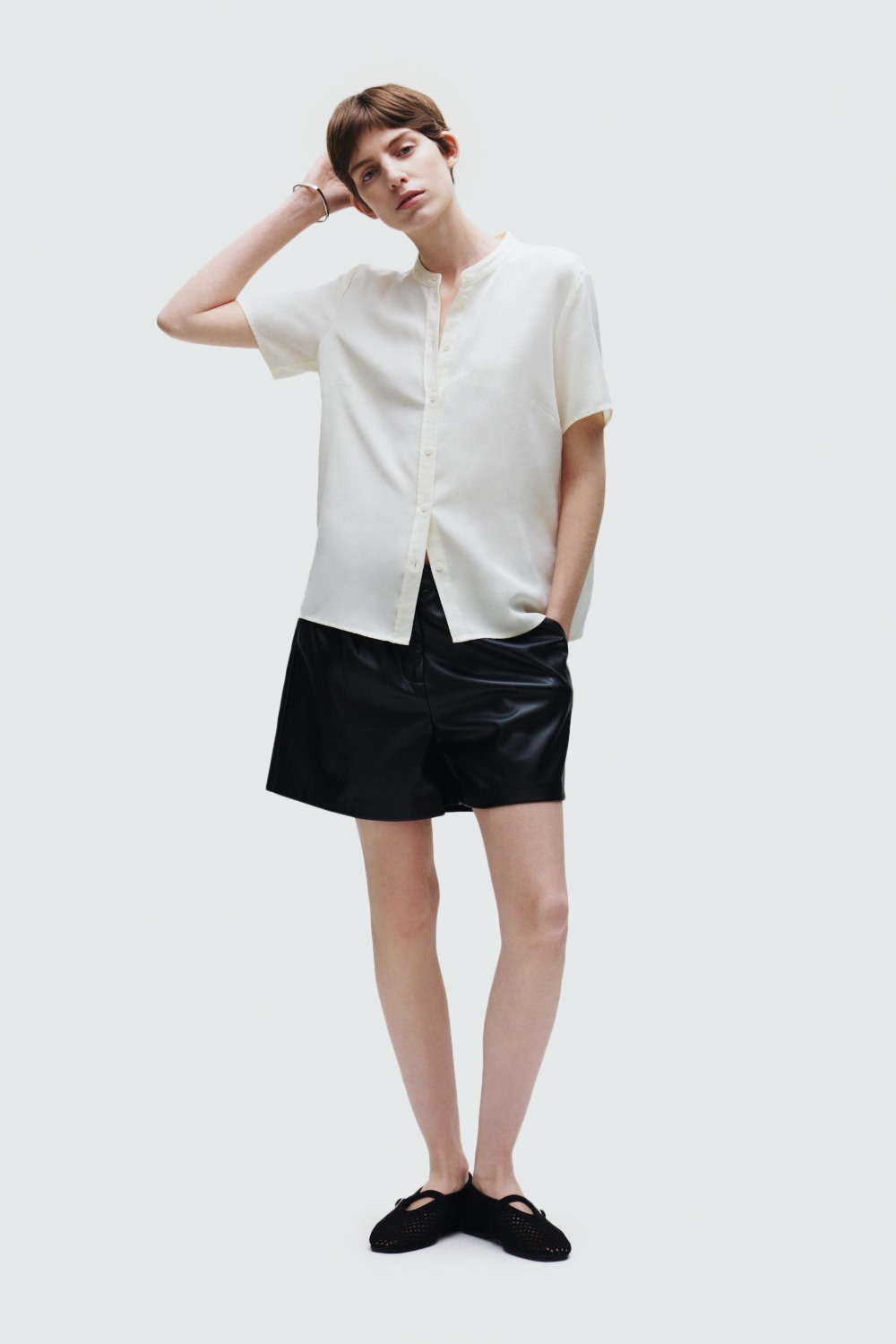 Marc O'Polo DENIM Kurzarmbluse »aus TENCEL™ Lyocell«