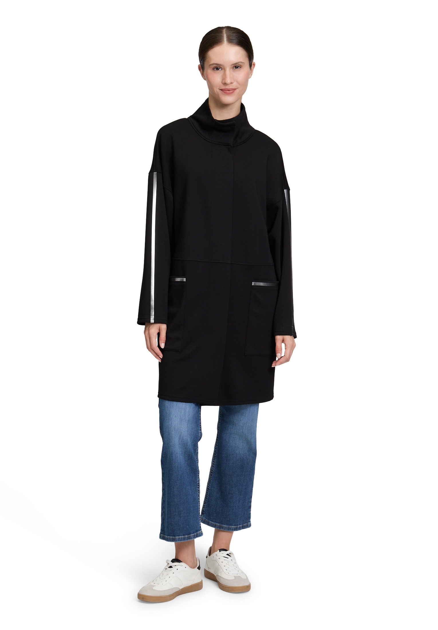 Betty Barclay Jackenblazer "Damen Sweatmantel mit Stehkragen" günstig online kaufen