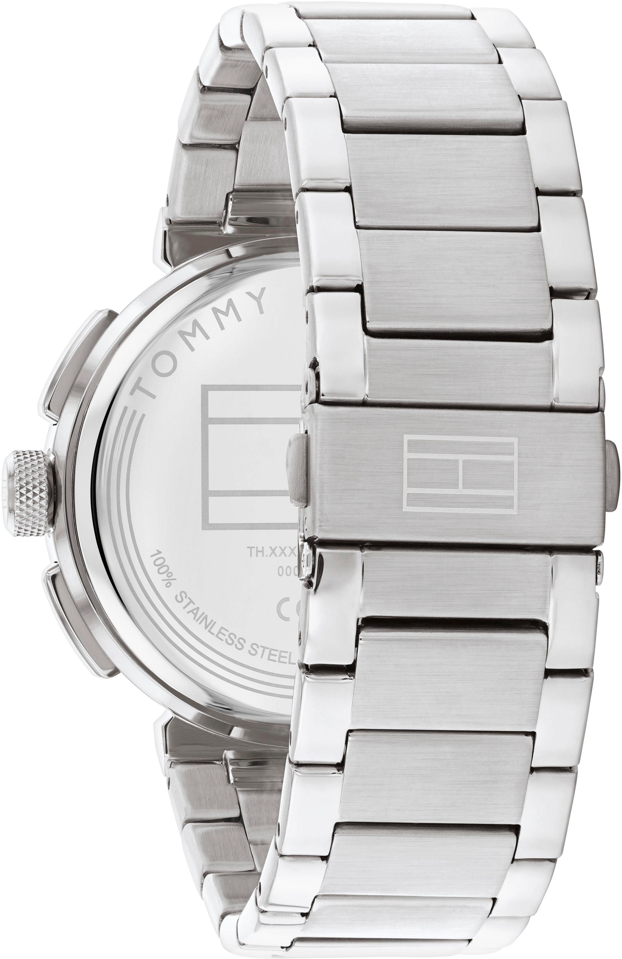 Tommy Hilfiger Multifunktionsuhr »LORENZO«, Quarzuhr, Armbanduhr, Herrenuhr, Datum, Edelstahlarmband