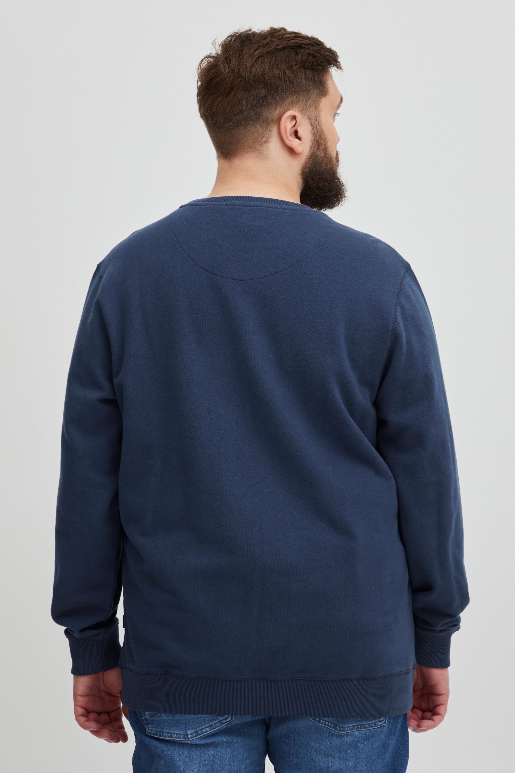 Sweatshirt BLEND "Sweatshirt BHBRavin", Herren, Gr. 6XL, blau (marineblaus), Obermaterial: 100% Baumwolle CO., Sweatshirts Sweatshirt 3