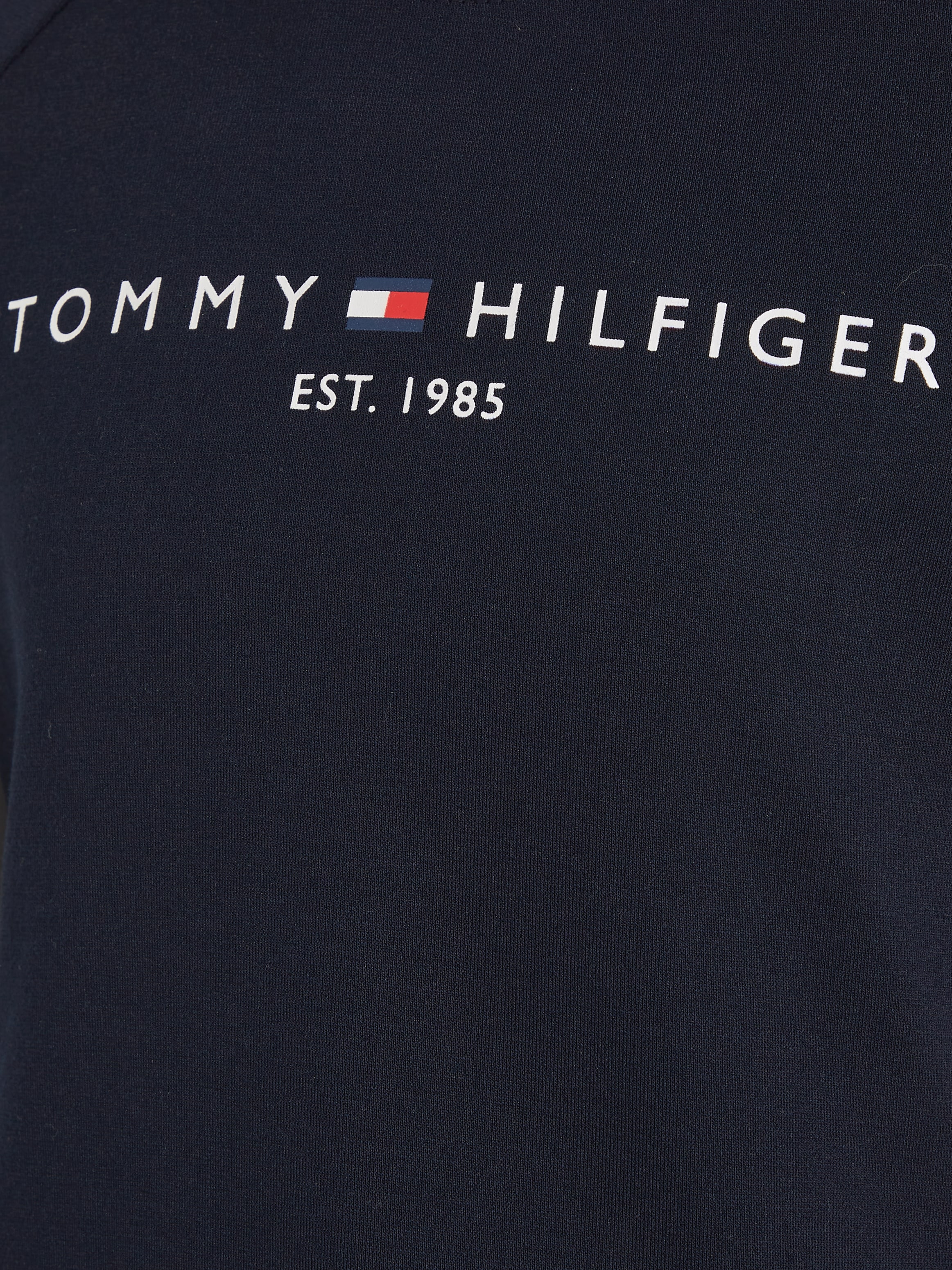 Tommy Hilfiger A-Linien-Kleid »PUNTO FIT & FLARE DRESS SS« Kinder bis 16 Jahre mit Logoschriftzug