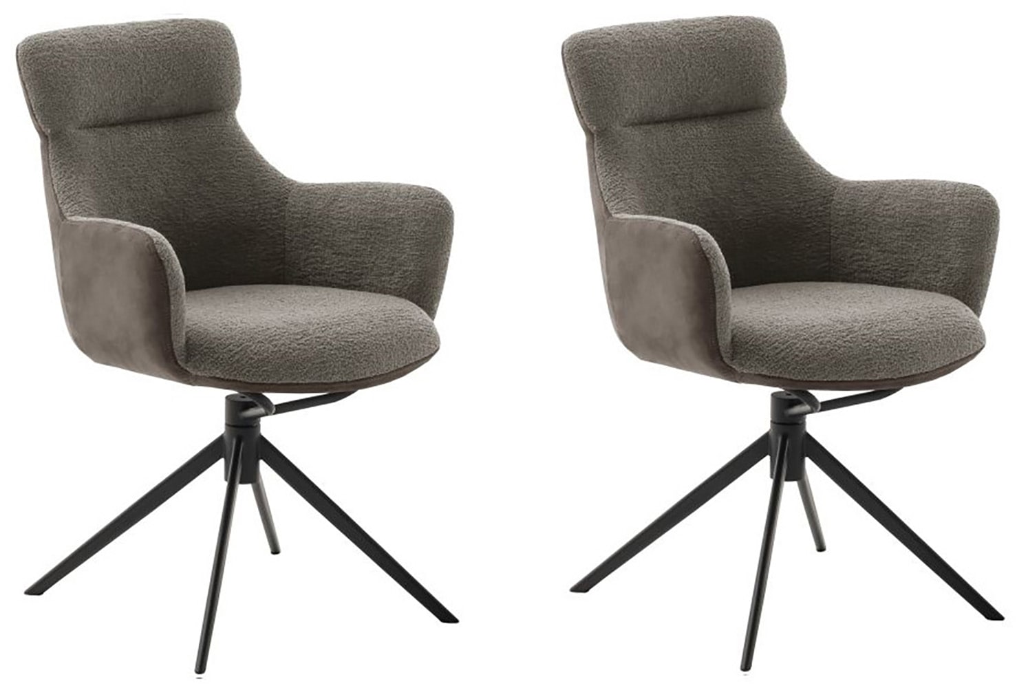 MCA furniture Esszimmerstuhl "PELION", Feingewebe, (2er-Set), drehbar 360, günstig online kaufen