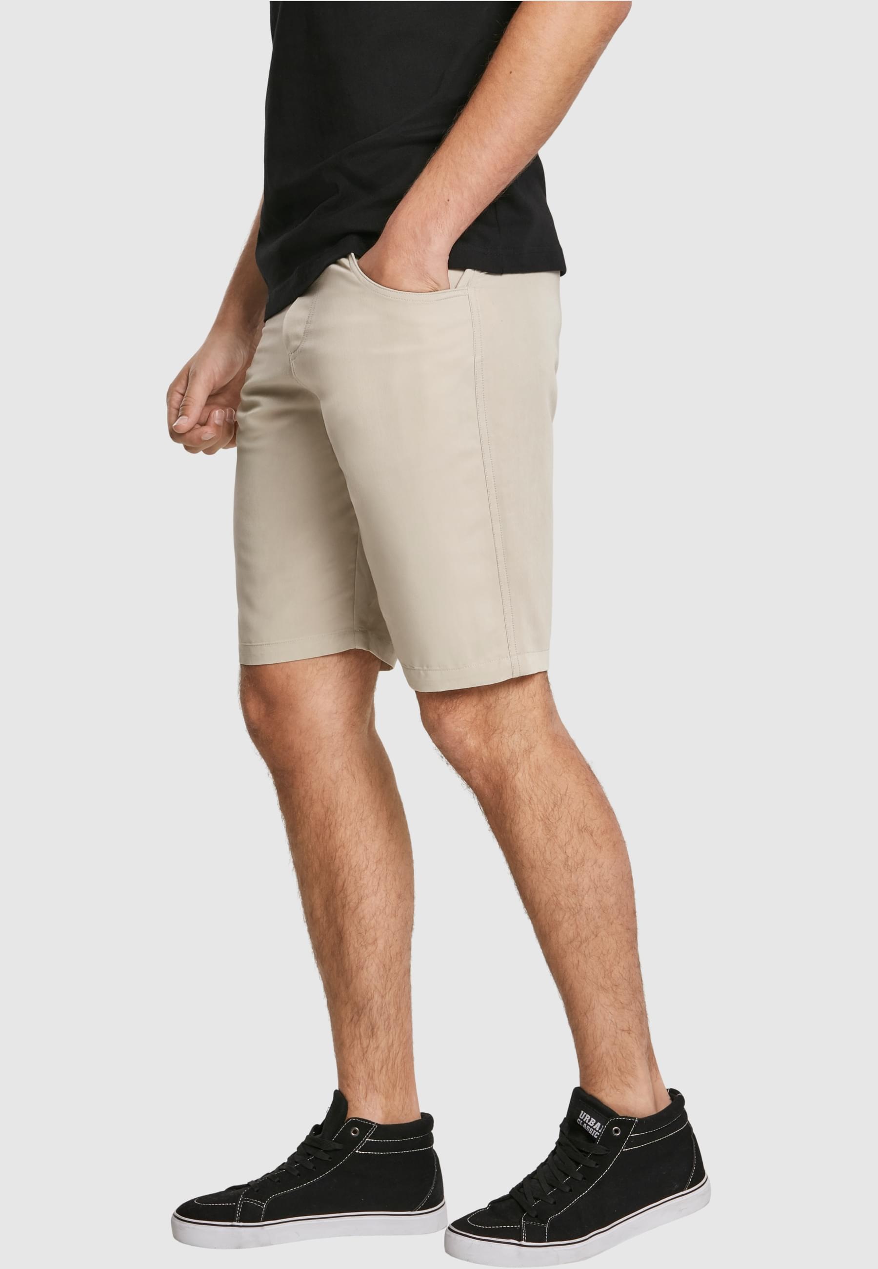 URBAN CLASSICS Stoffhose »Urban Classics Herren Viscose Twill Shorts«, (1 tlg.)