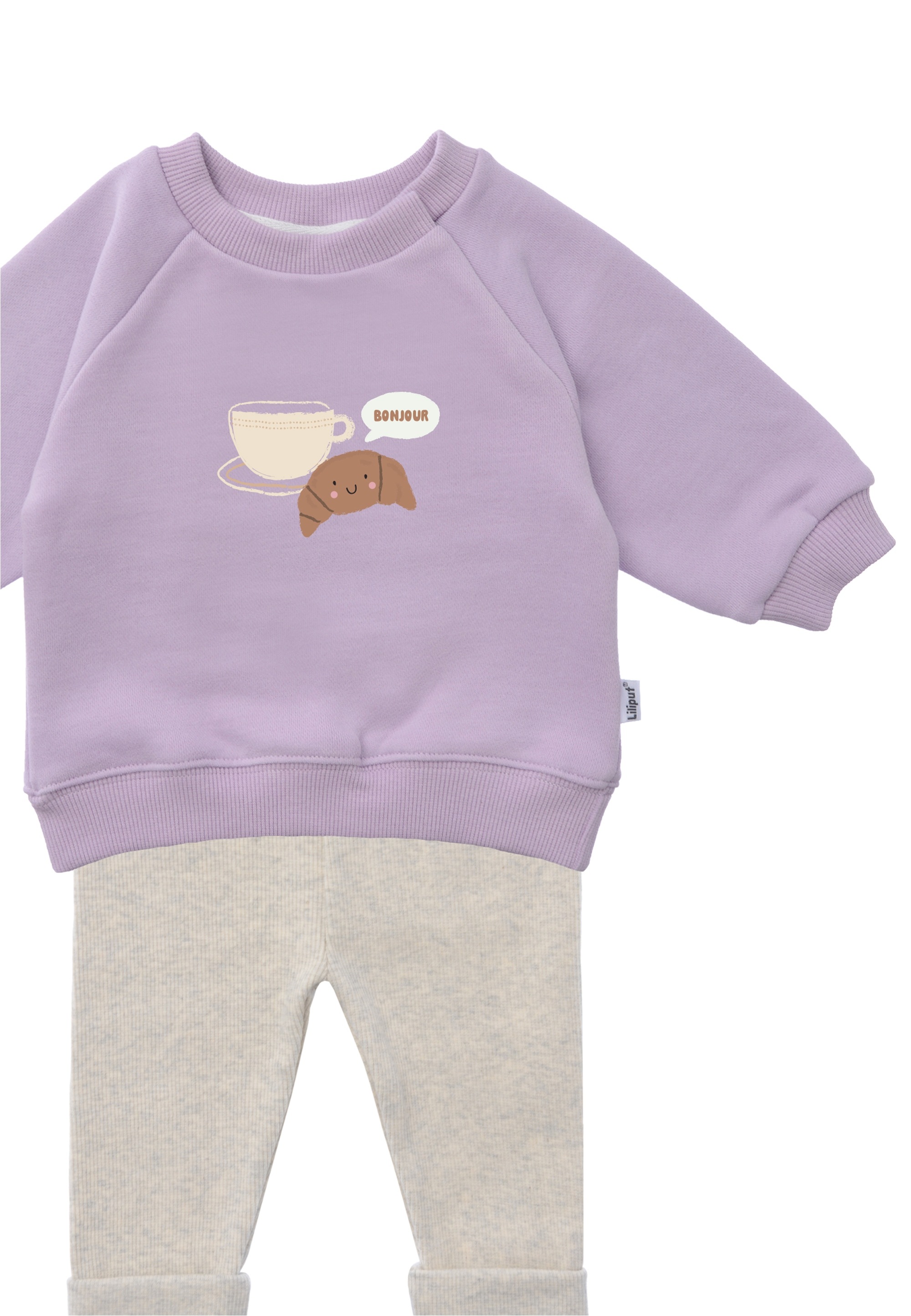 Liliput Sweatanzug »Croissant Bonjour«, (2 tlg.), bestehend aus Leggings und Sweatshirt