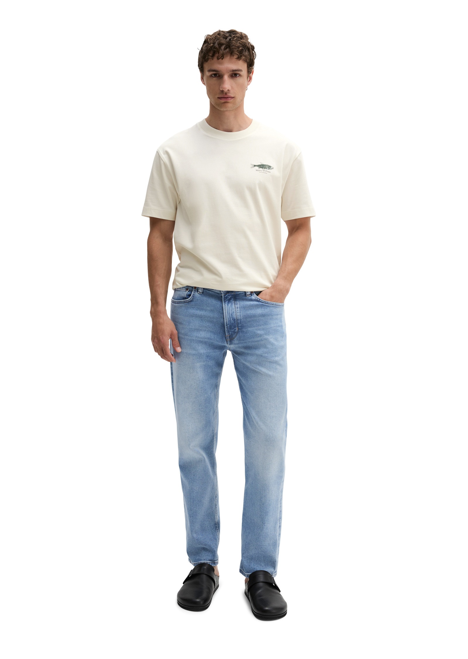Marc O'Polo T-Shirt »mit Seafood-Rückenprint«