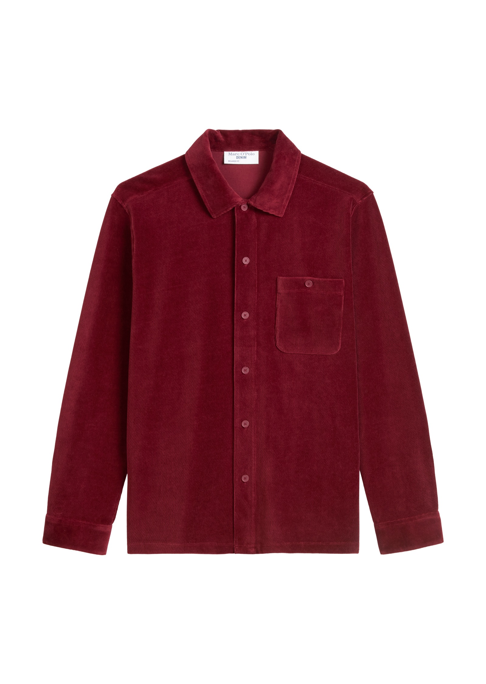 Marc O'Polo DENIM Langarmhemd »aus softem Frottee-Cord«