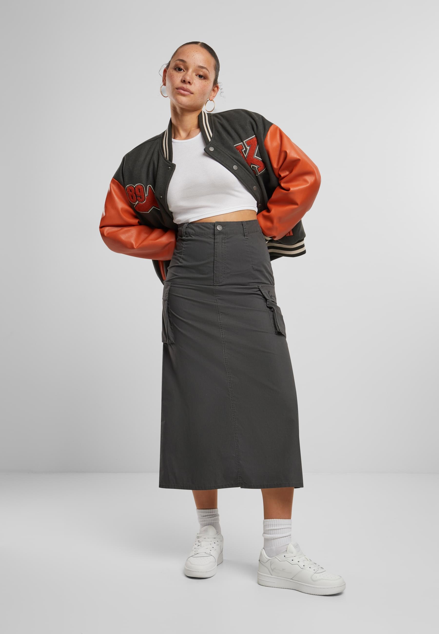 Karl Kani Collegejacke »Karl Kani Karl Kani Retro Patch Star Logo OS College Jacket«, (1 St.), ohne Kapuze