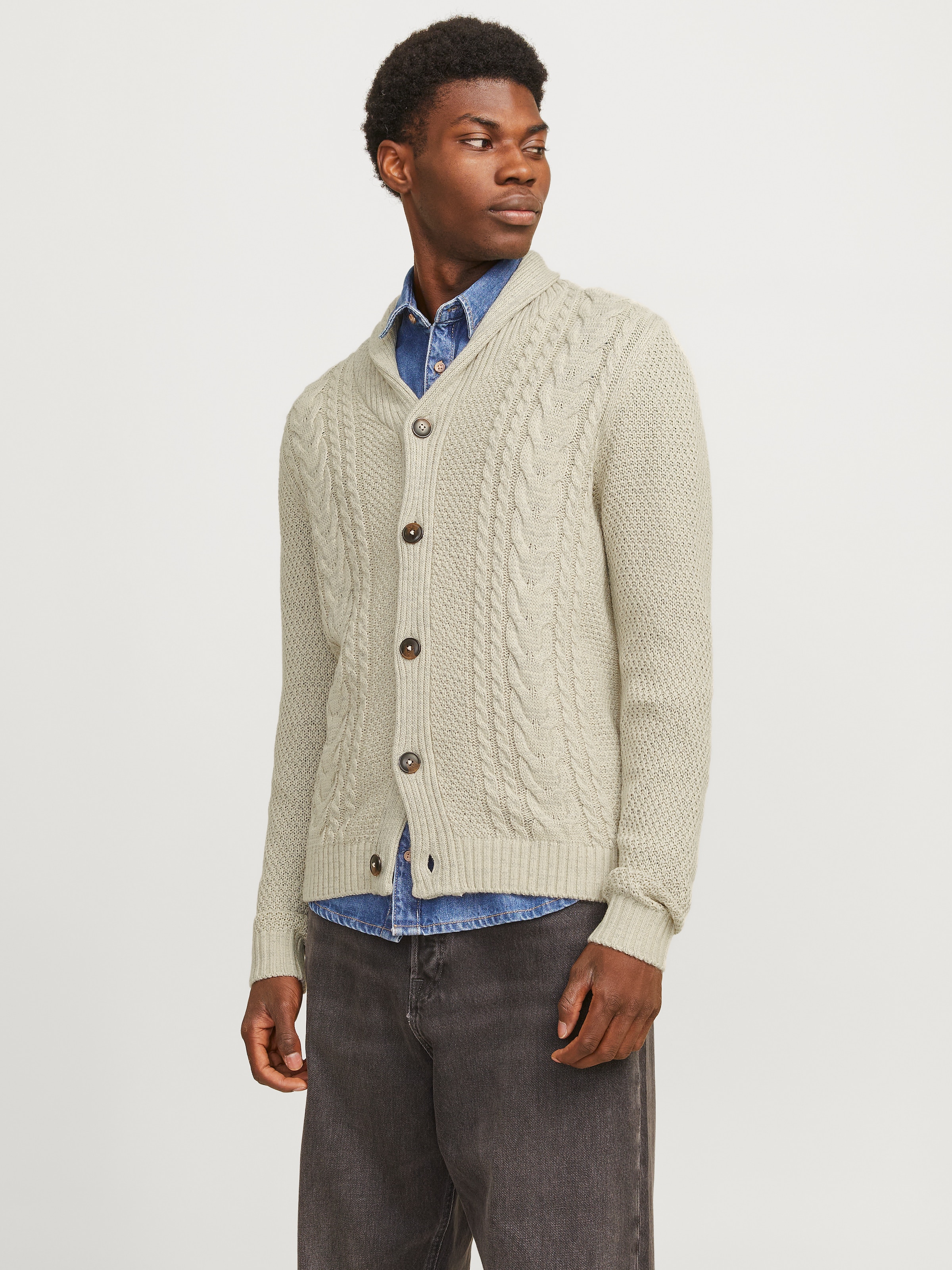 Jack & Jones Strickjacke "JJCRAIG KNIT SHAWL NECK AW24", mit Schalkragen un günstig online kaufen