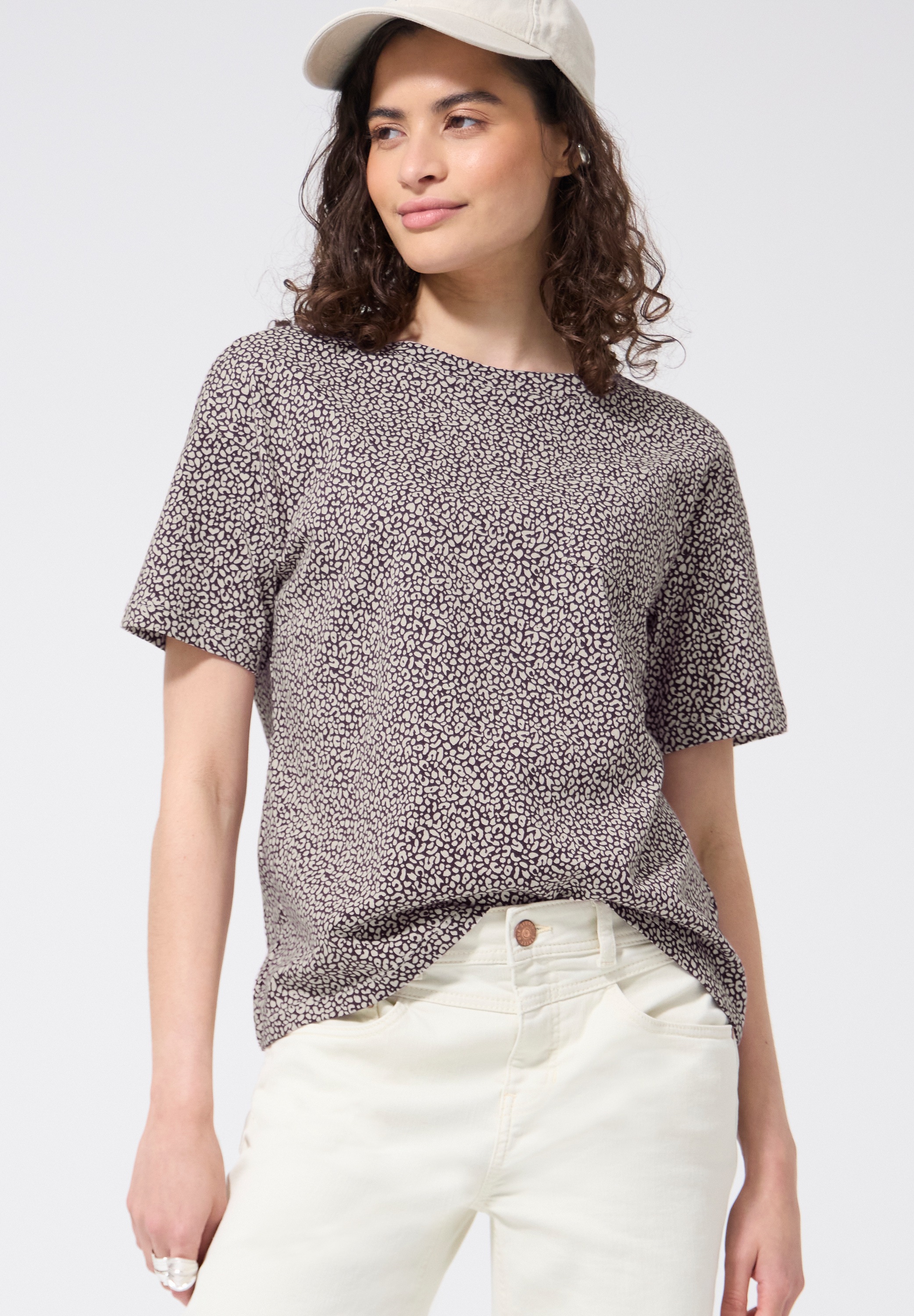 STREET ONE STUDIO T-Shirt mit Rundhalsausschnitt