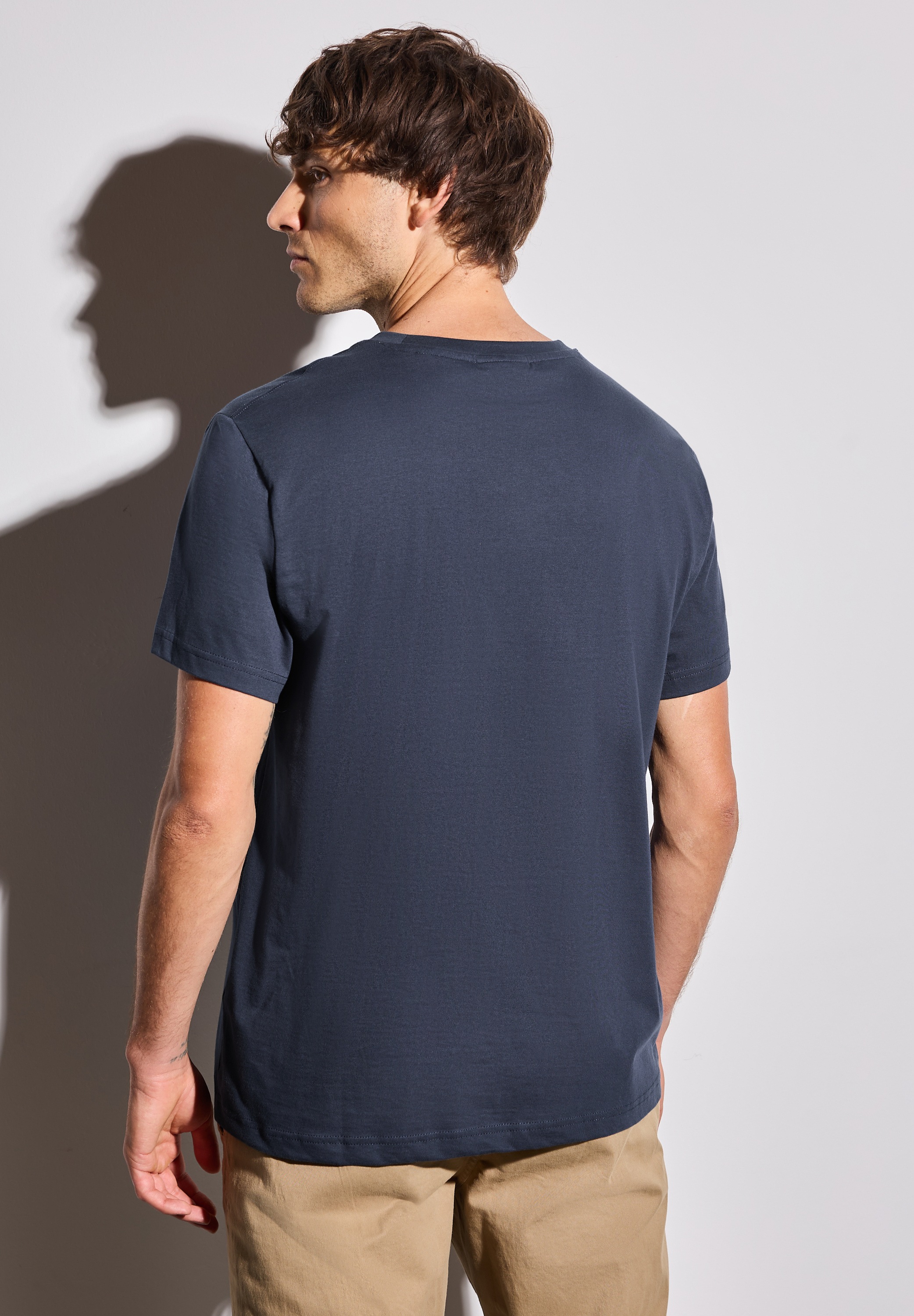 STREET ONE MEN T-Shirt, aus reiner Baumwolle günstig online kaufen