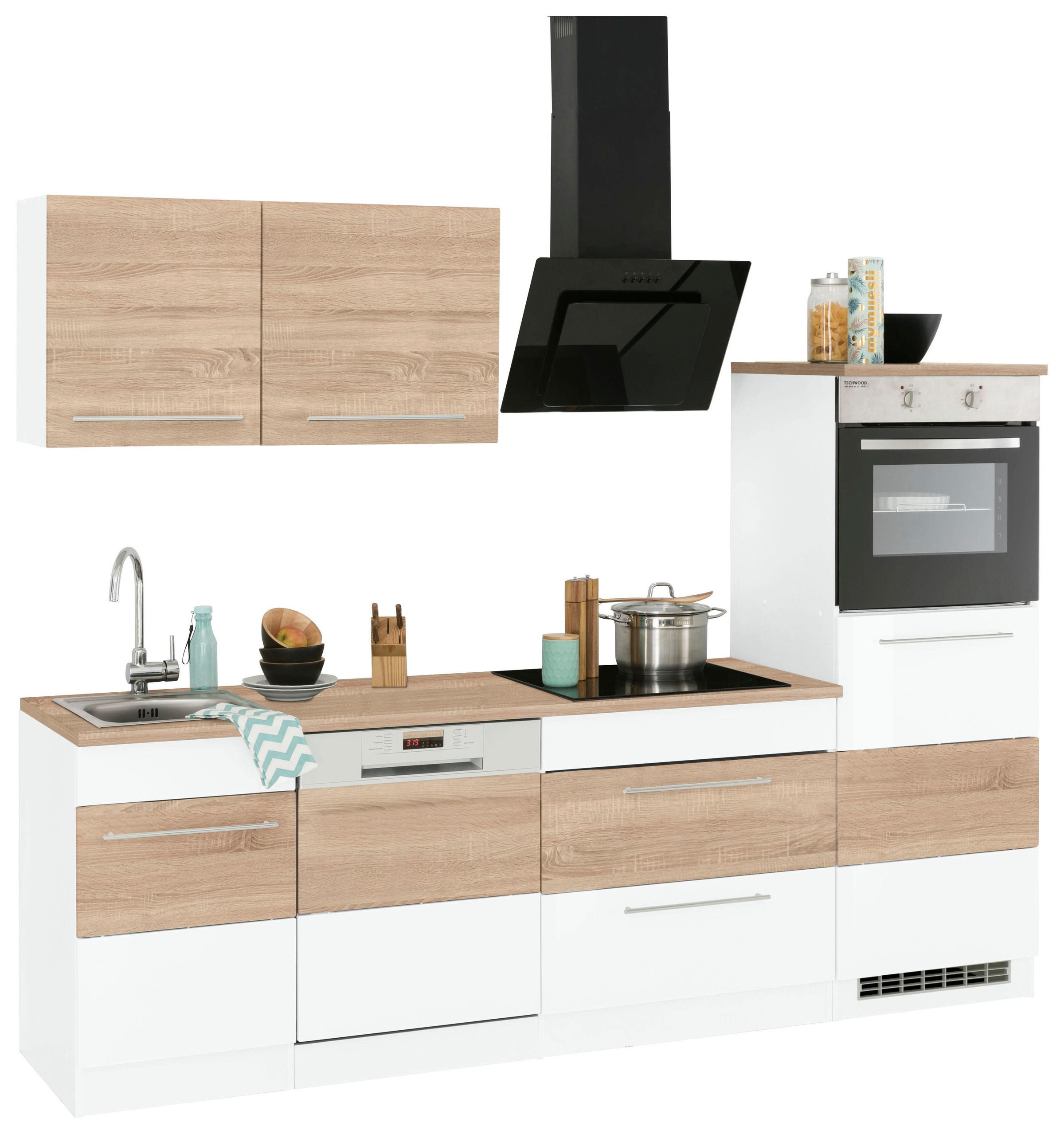 Thumbnail - KOCHSTATION Küchenzeile "KS-Trient" Breite 250 cm, wahlweise mit E-Geräten, mit Arbeitsplatte