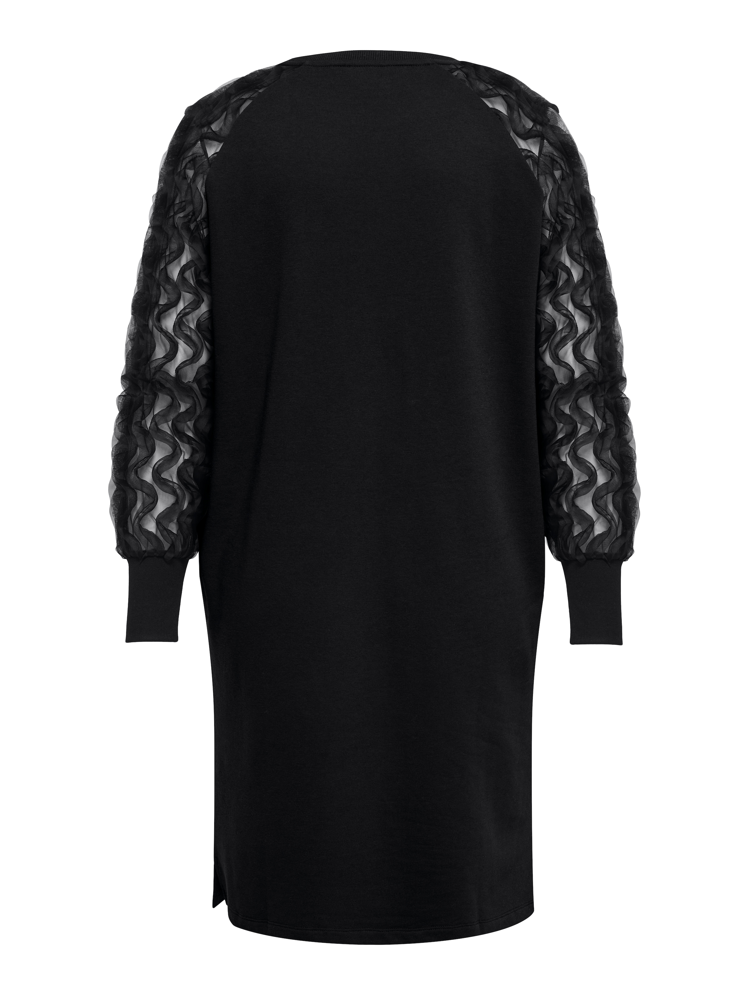 ONLY CARMAKOMA Minikleid »CARAMIRA L/S O-NECK ABK DRESS JRS« Partykleid