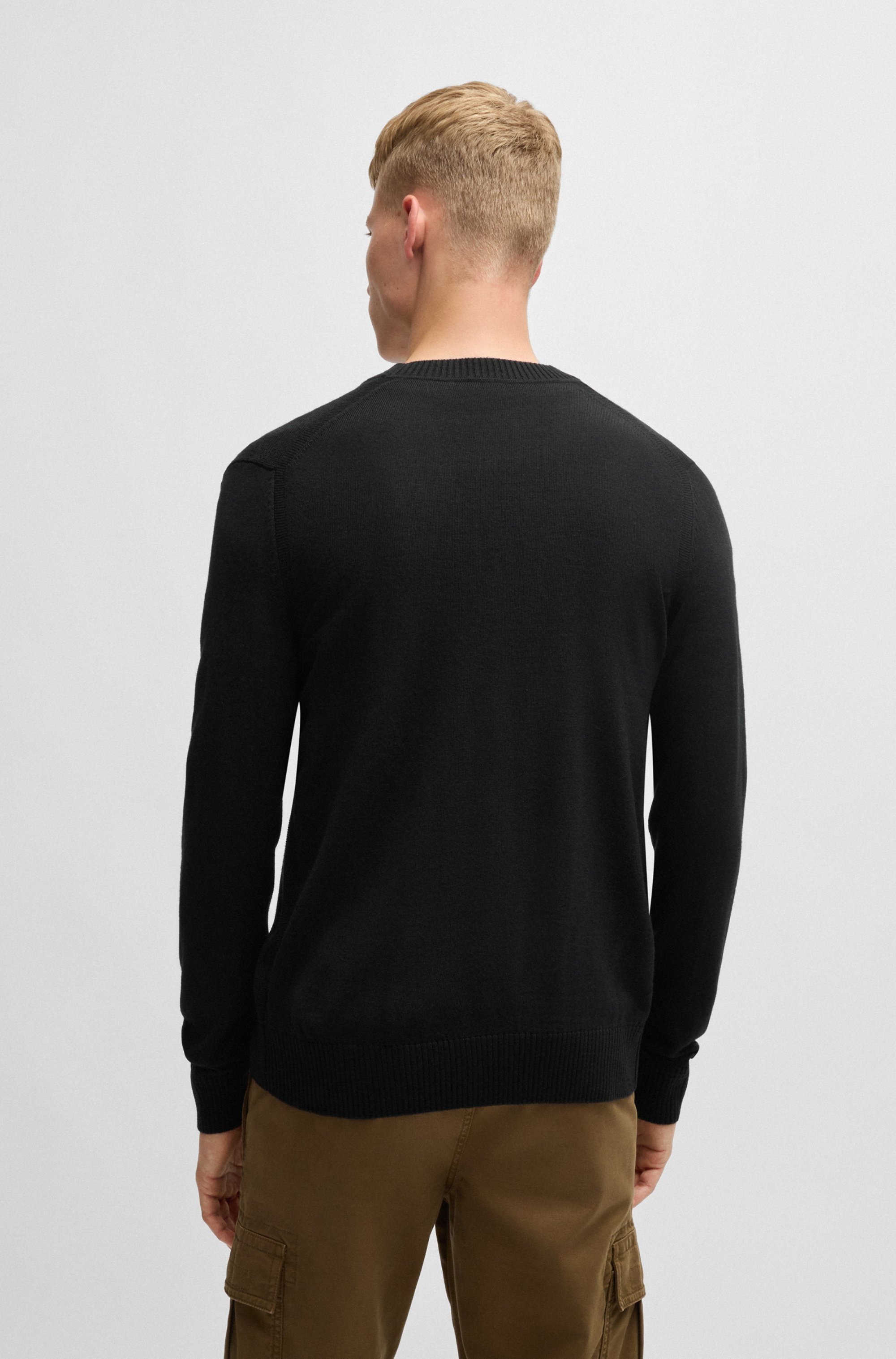 BOSS ORANGE Strickjacke "Avac", mit tiefem V-Ausschnitt günstig online kaufen